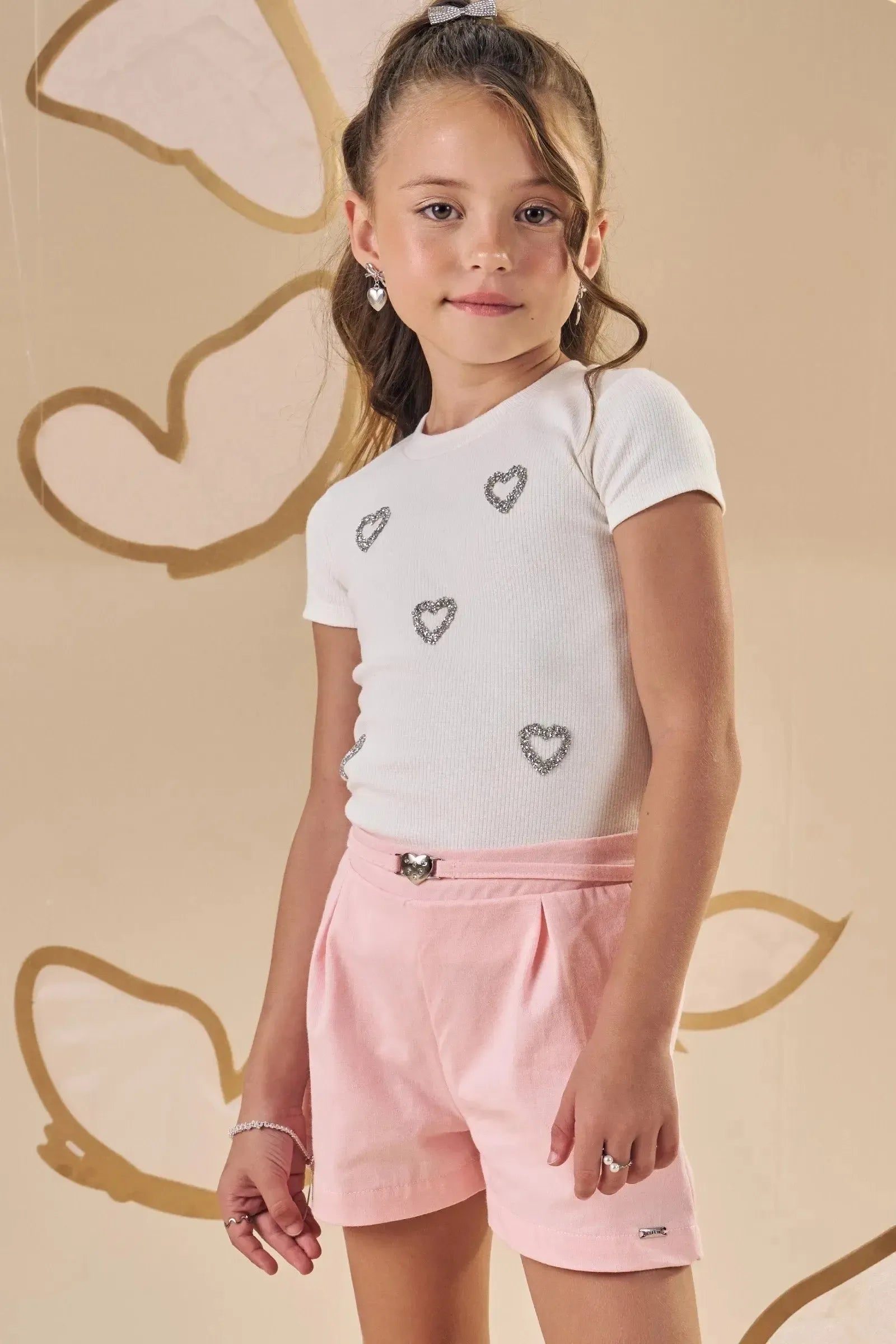 Blusa em Canelado Liz 87250 Infanti Infantil Menina