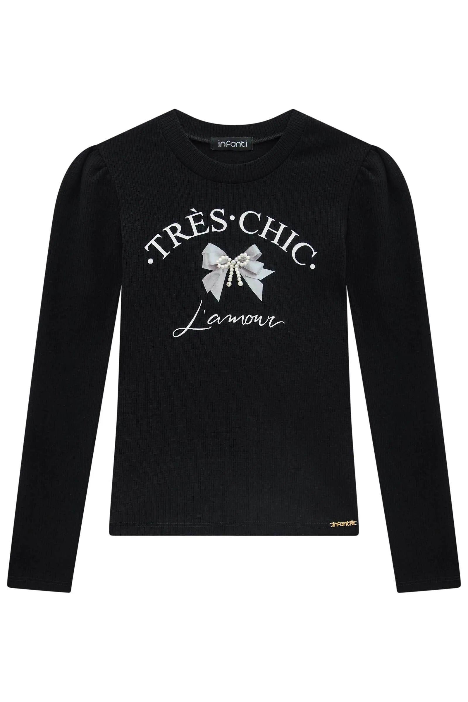 Blusa em Canelado Liz 89219 Infanti Infantil Menina