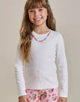Blusa em Canelado Liz 89483 Infanti Infantil Menina