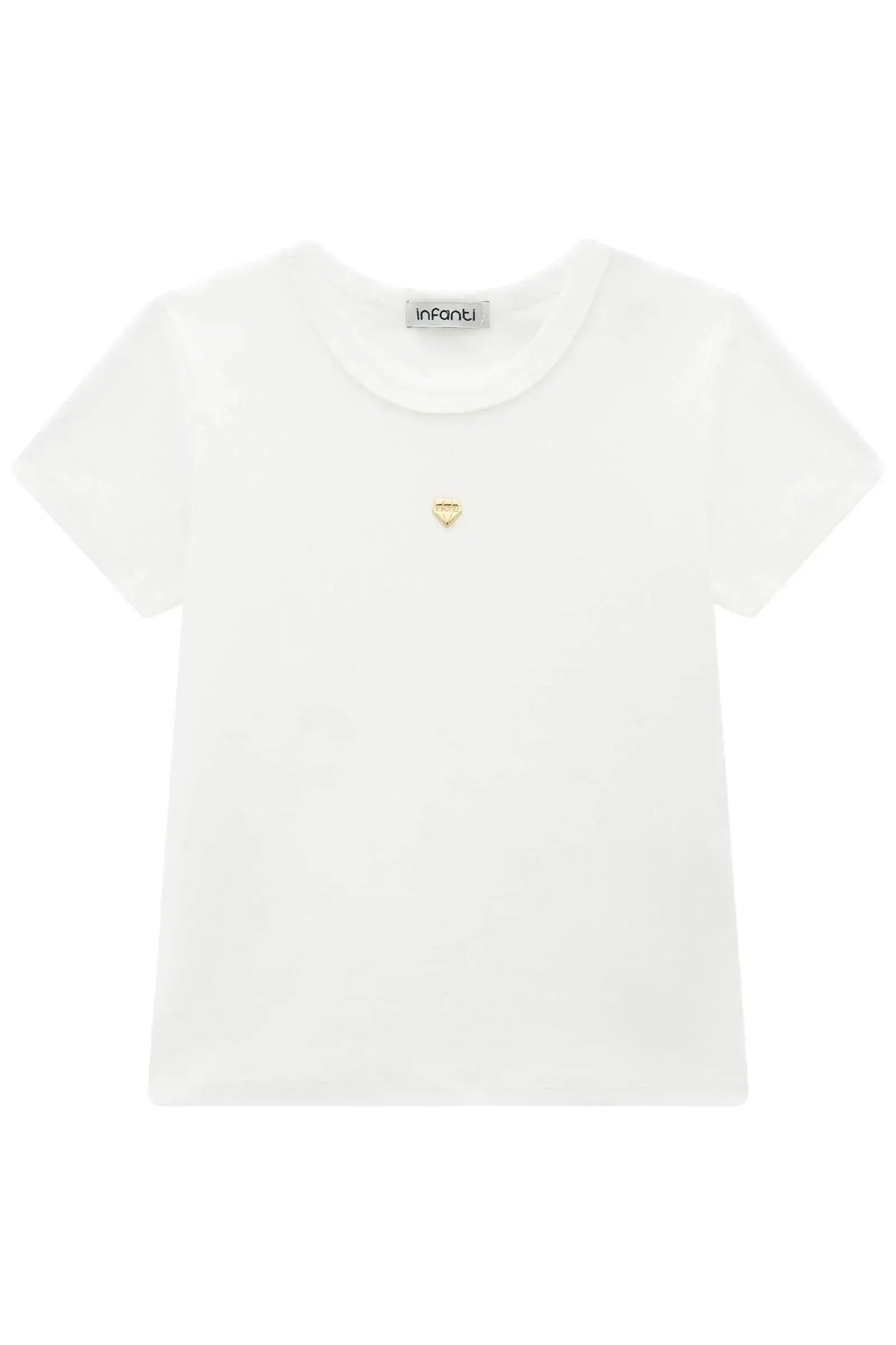 Blusa em Canelado Liz 93442 Infanti Infantil Menina