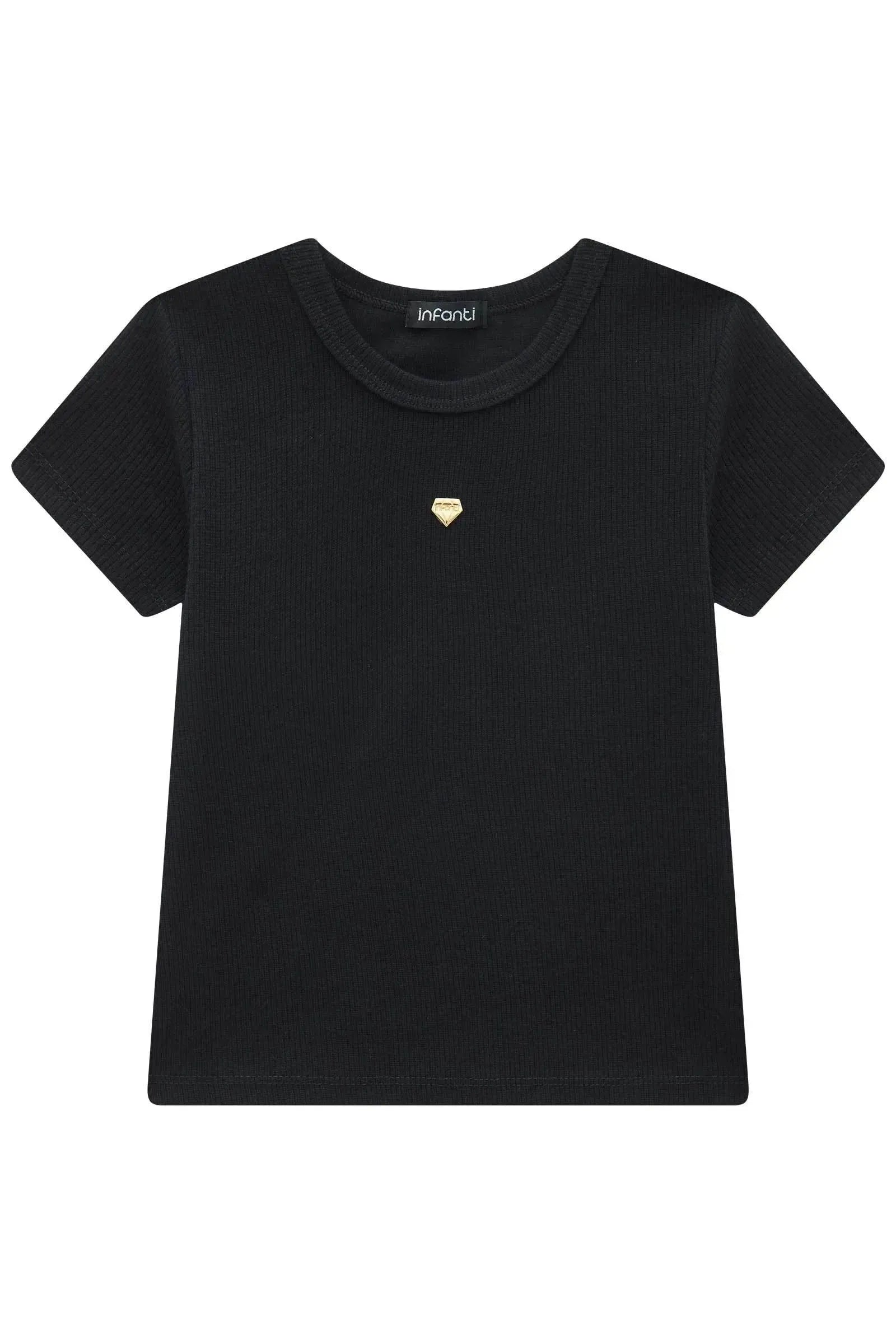 Blusa em Canelado Liz 93442 Infanti Infantil Menina