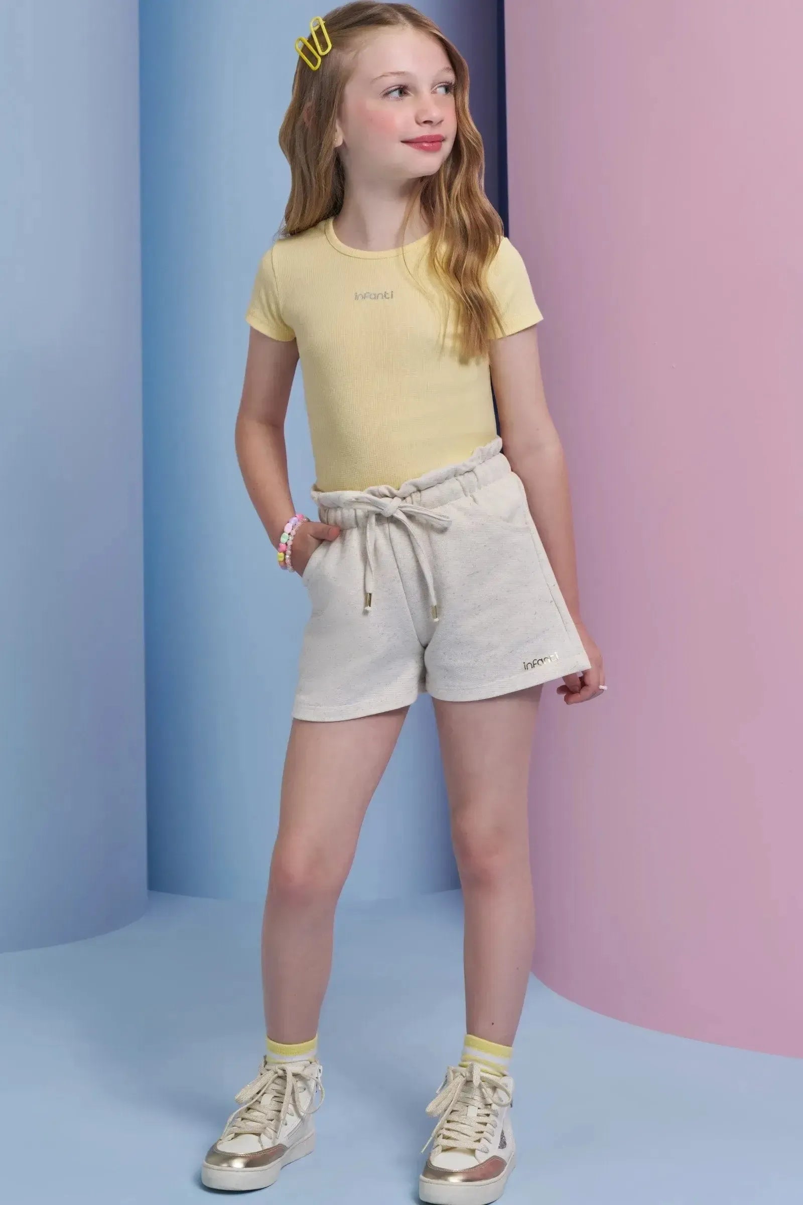 Blusa em Canelado Liz 94359 Infanti Infantil Menina