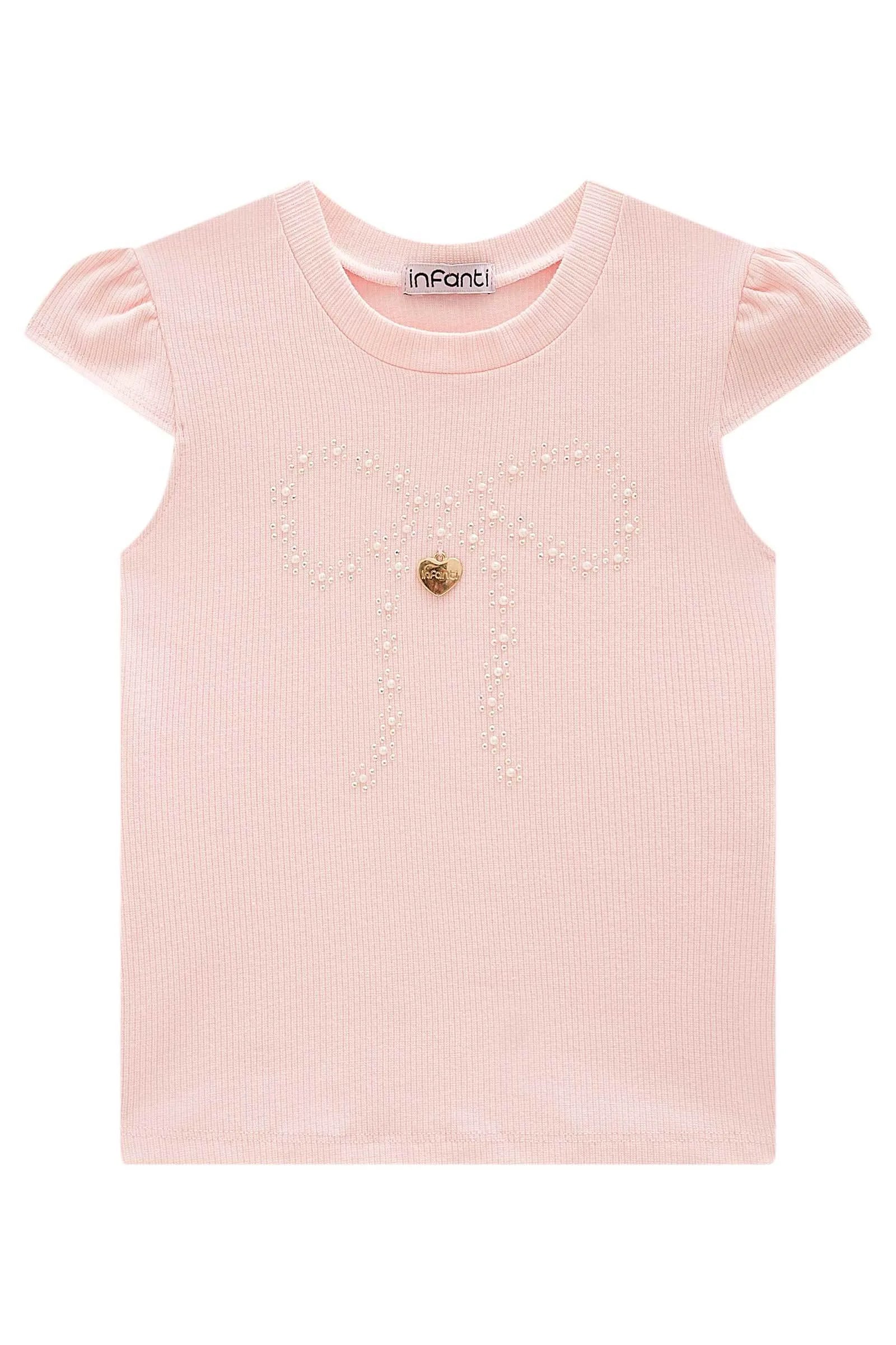 Blusa em Canelado Liz 98539 Infanti Infantil Menina