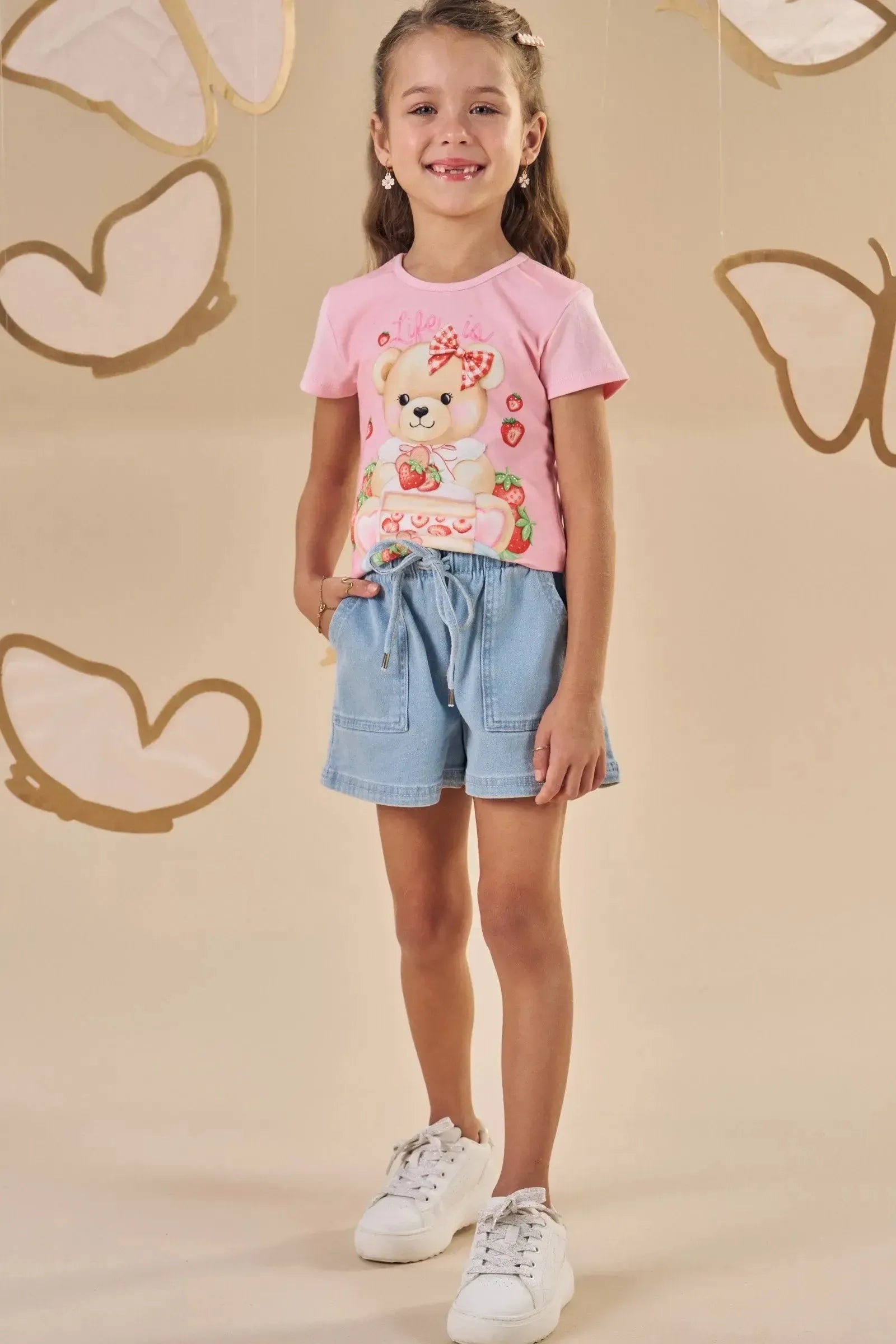 Blusa em Cotton 88598 Infanti Infantil Menina