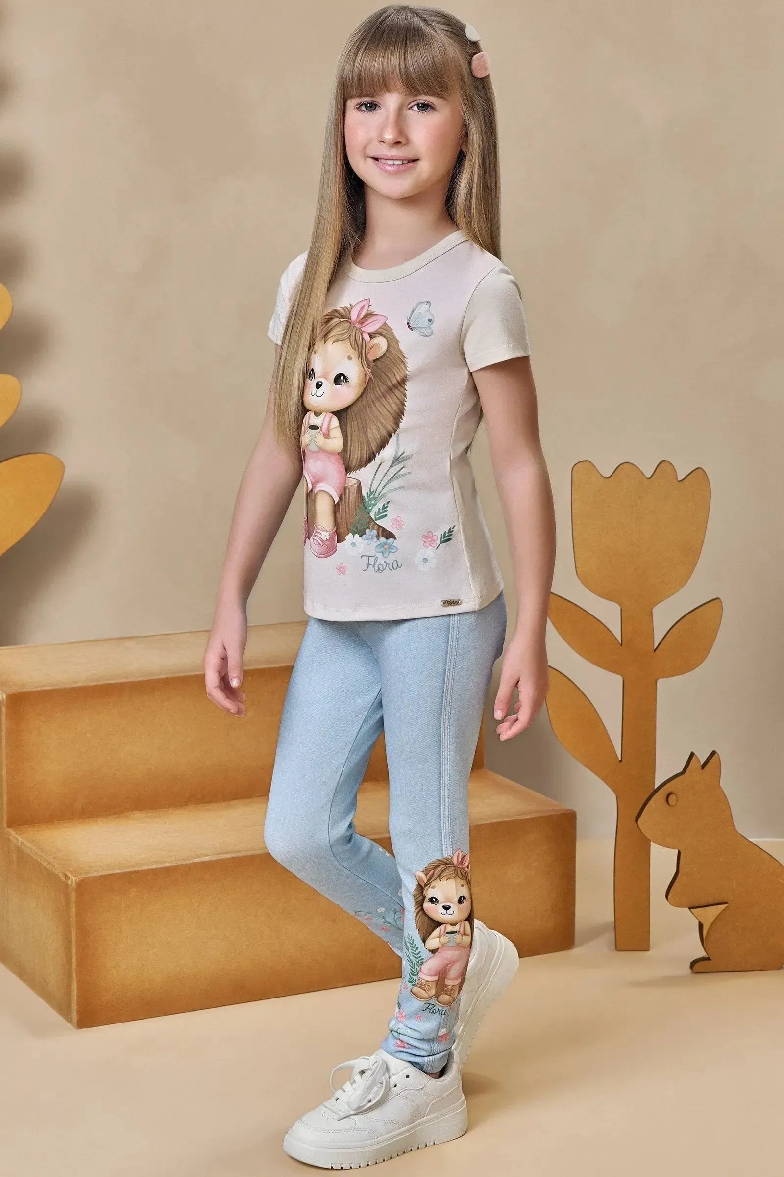 Blusa em Cotton 93498 Infanti Infantil Menina