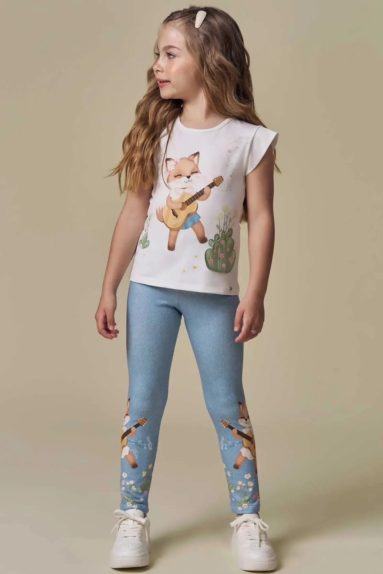 Blusa em Cotton 94647 Infanti Infantil Menina