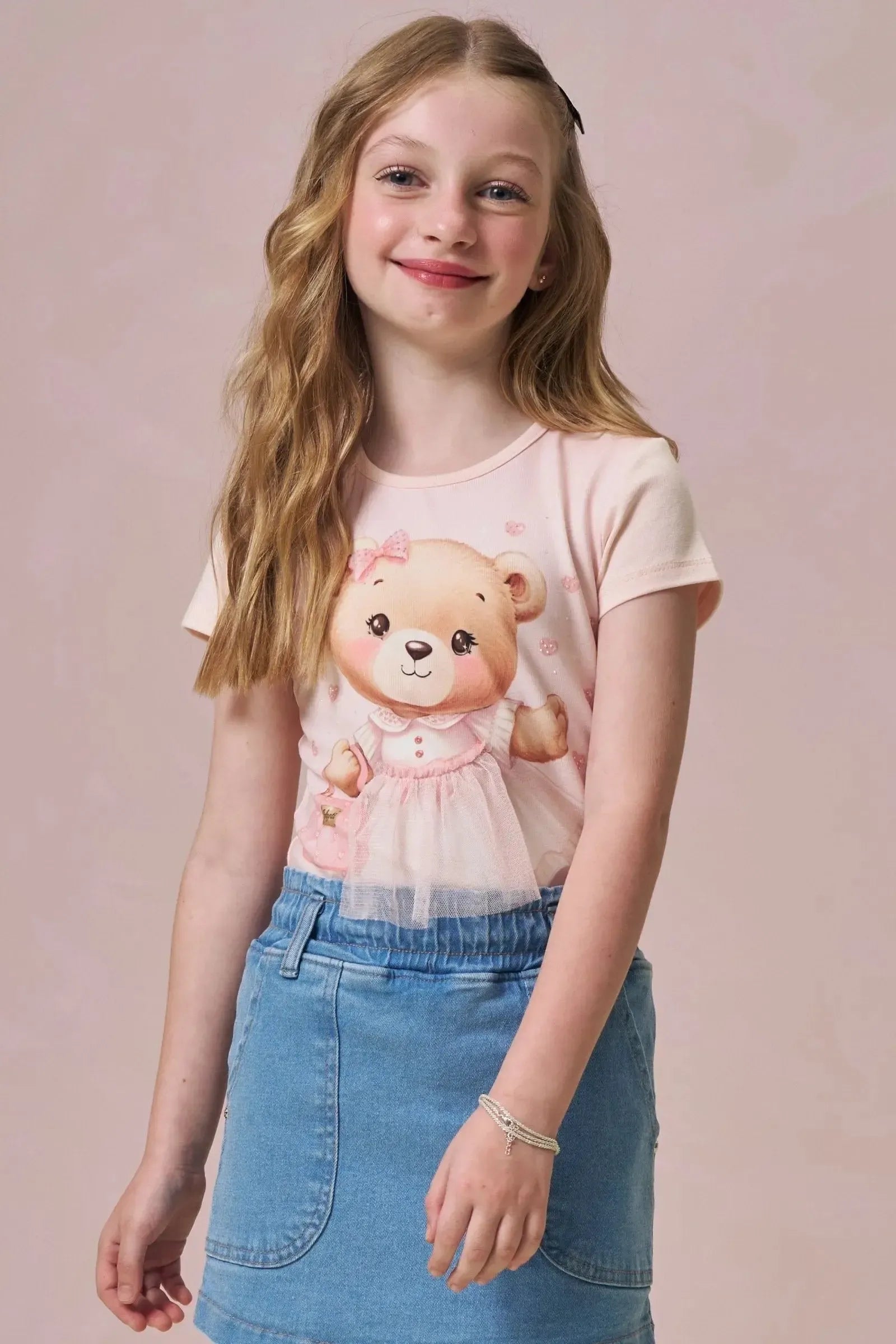 Blusa em Cotton 95689 Infanti Infantil Menina