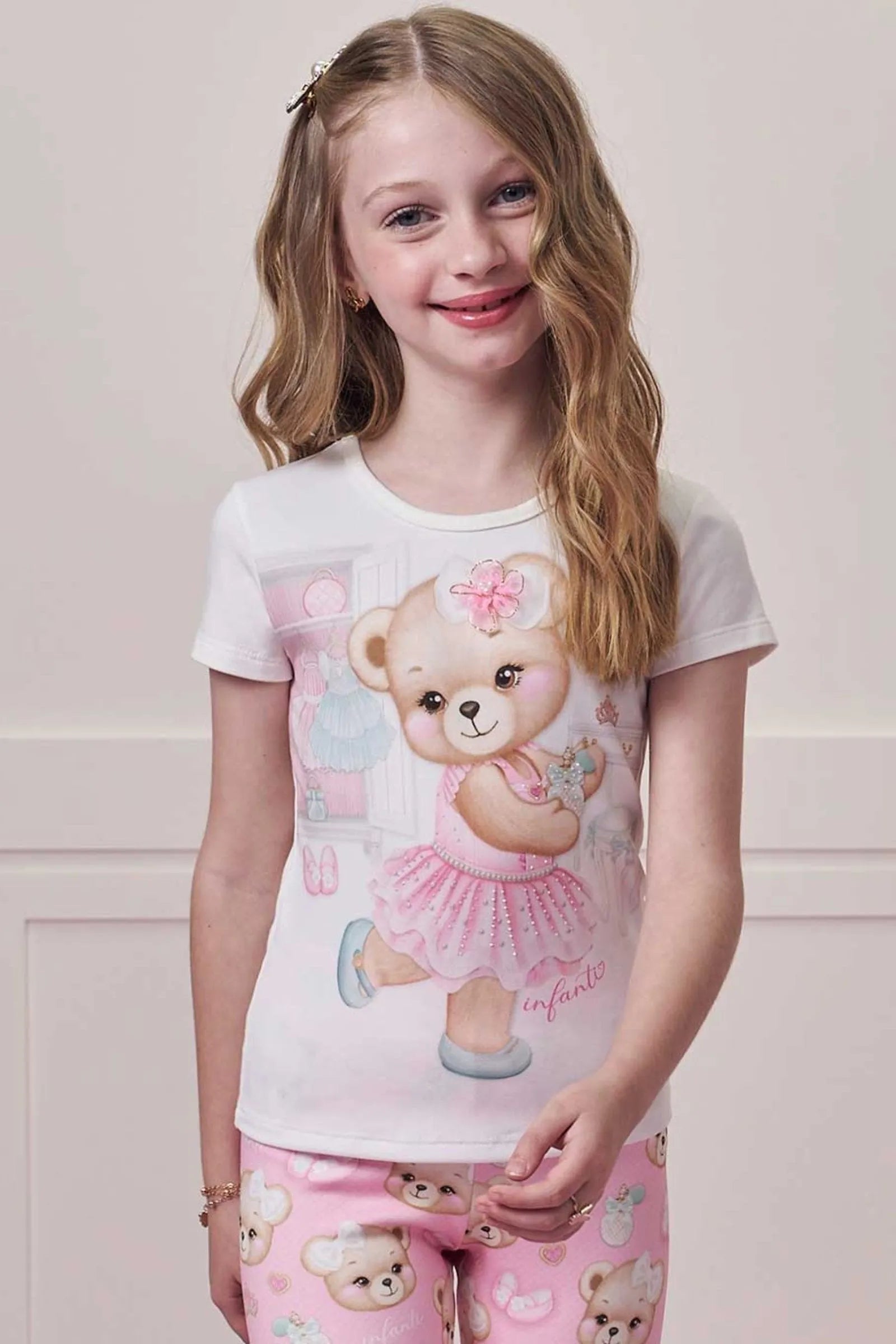 Blusa em Cotton 98077 Infanti Infantil Menina