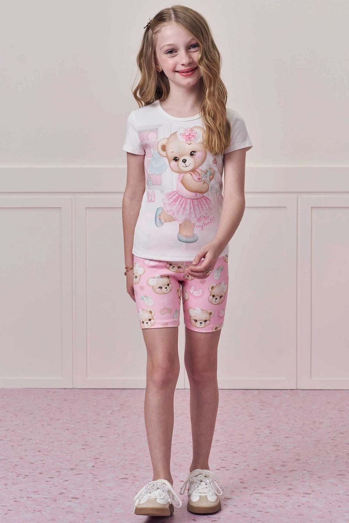 Blusa em Cotton 98077 Infanti Infantil Menina
