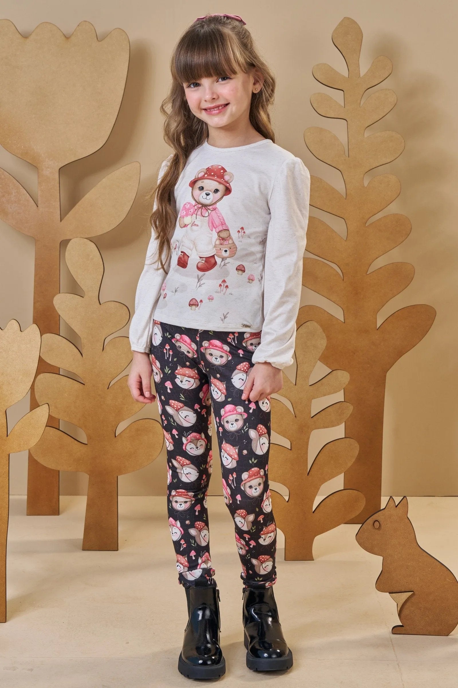 Blusa em Malha Comfy 89412 Infanti Infantil Menina