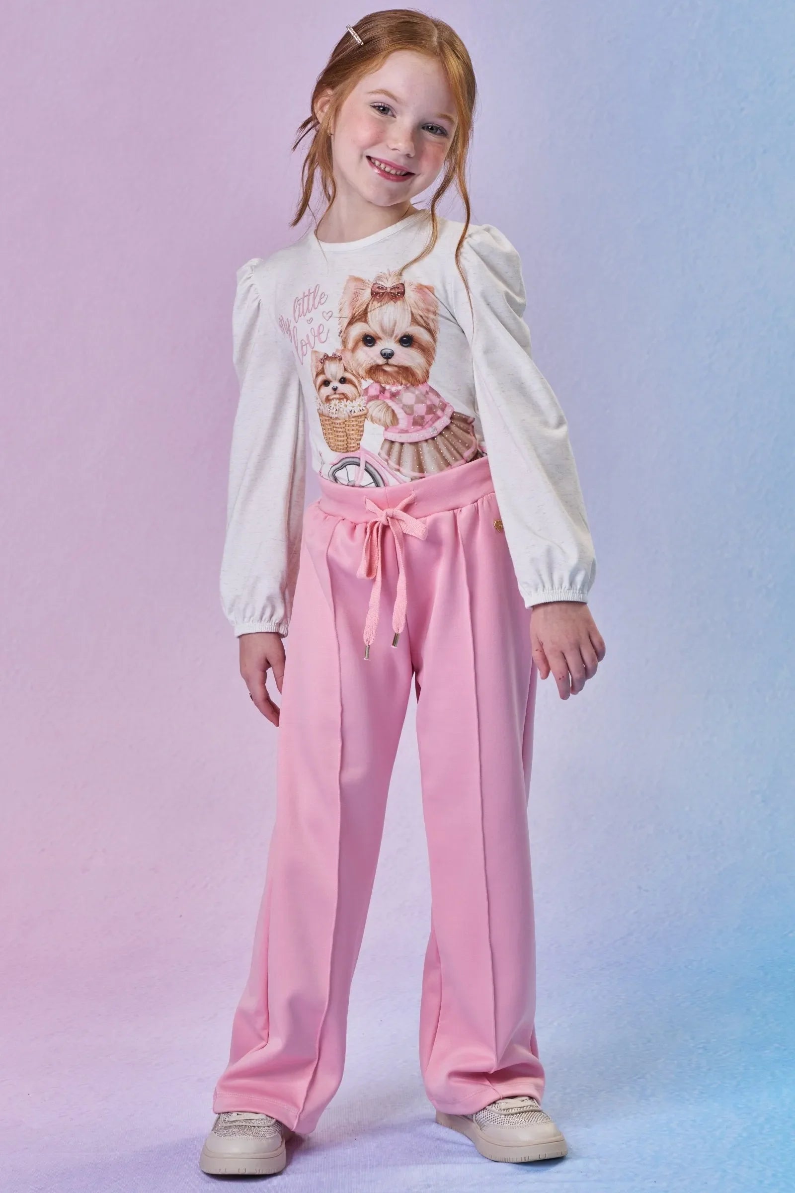 Blusa em Malha Comfy 89472 Infanti Infantil Menina