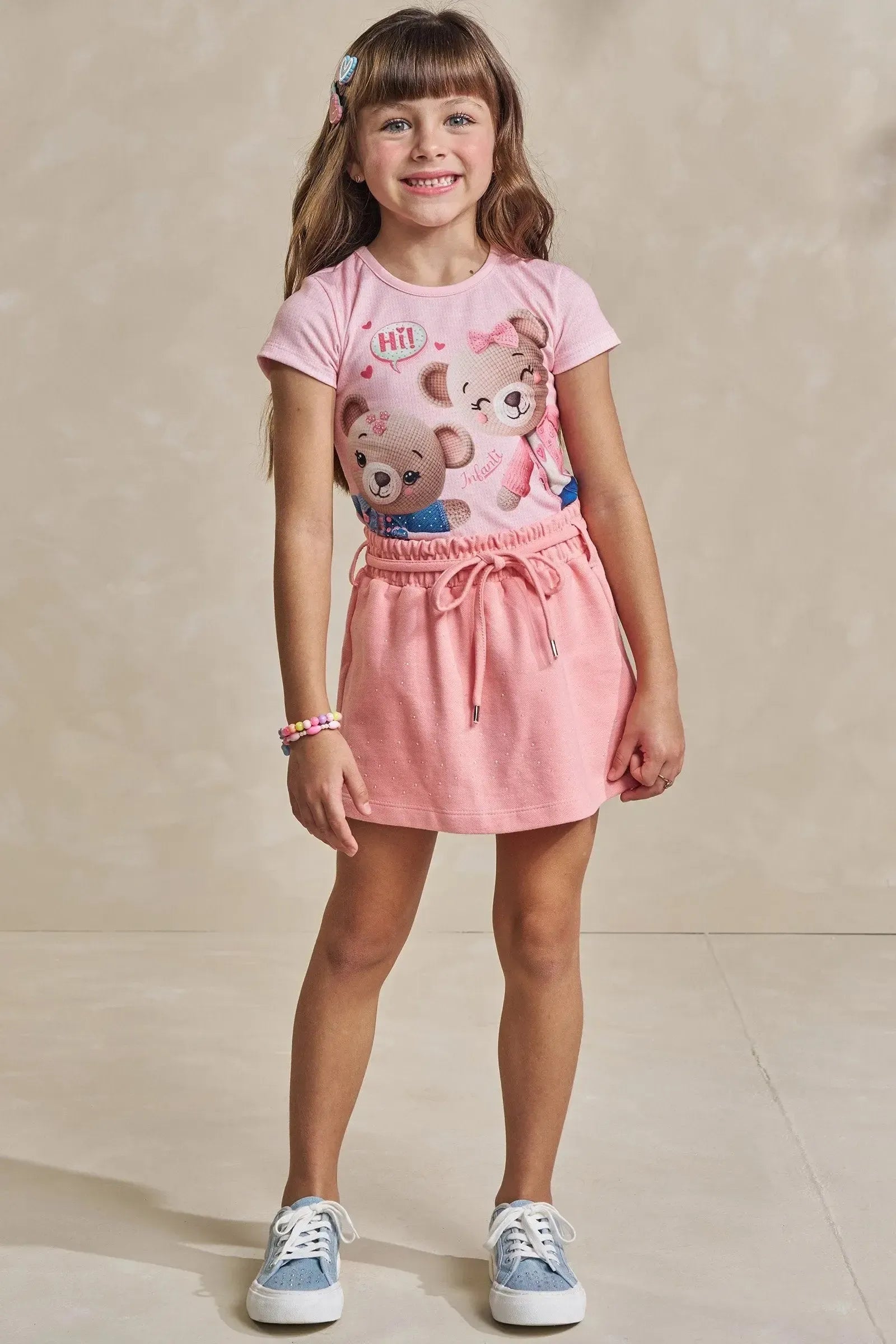 Blusa em Malha Fresh 93461 Infanti Infantil Menina