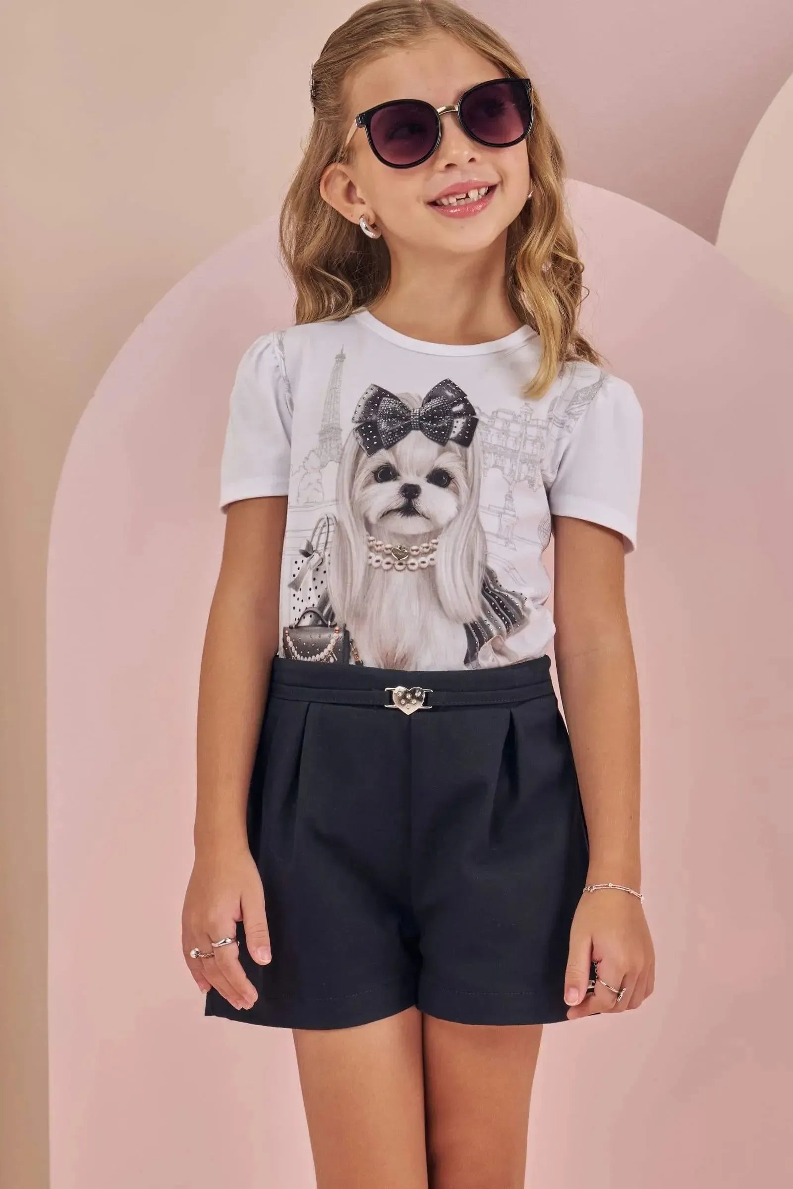 Blusa em Malha Power 87247 Infanti Infantil Menina