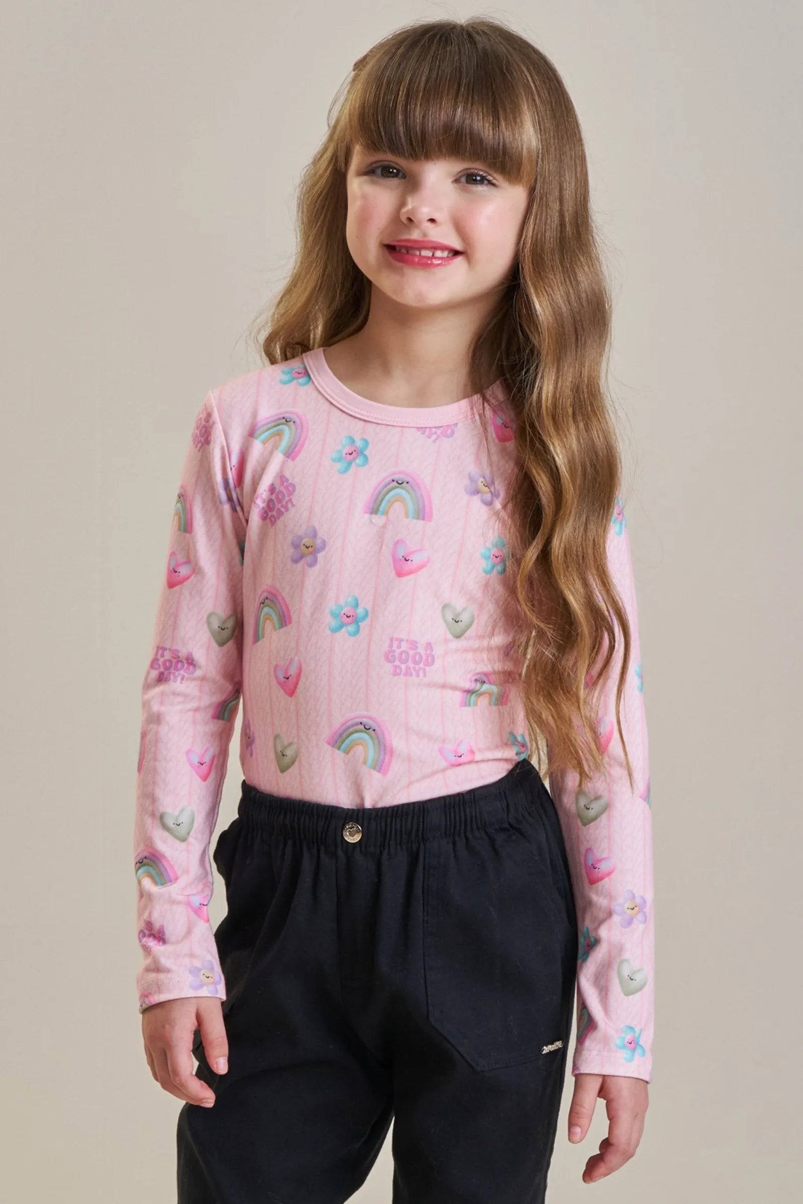 Blusa em Malha Power 89477 Infanti Infantil Menina