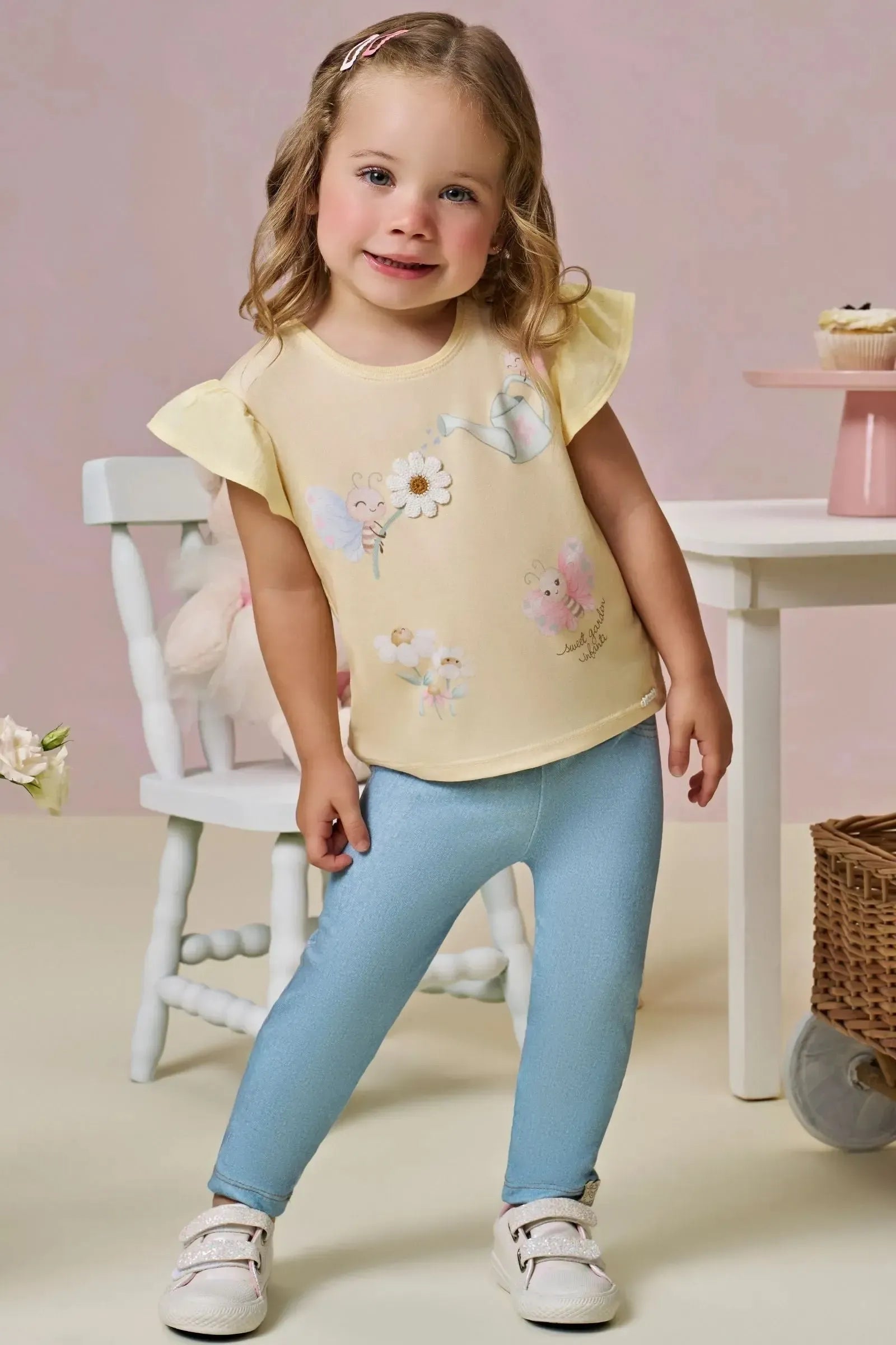 Blusa em Meia Malha 94919 Infanti Infantil Menina