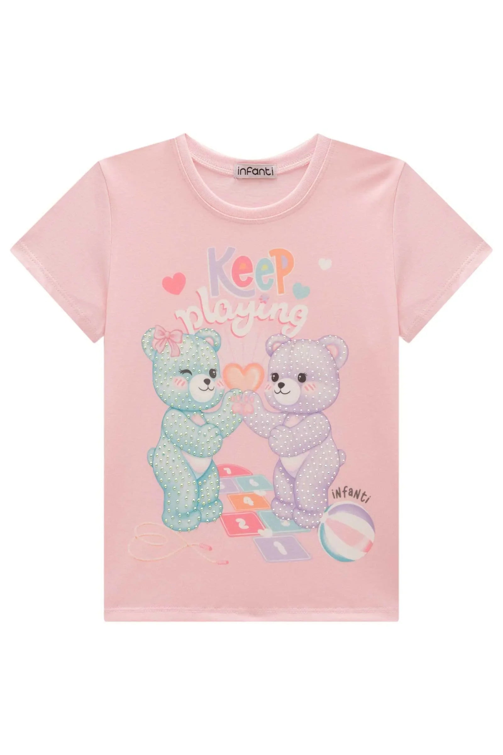 Blusa em Meia Malha 99303 Infanti Infantil Menina