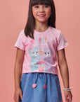 Blusa em Meia Malha 99303 Infanti Infantil Menina