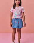 Blusa em Meia Malha 99303 Infanti Infantil Menina