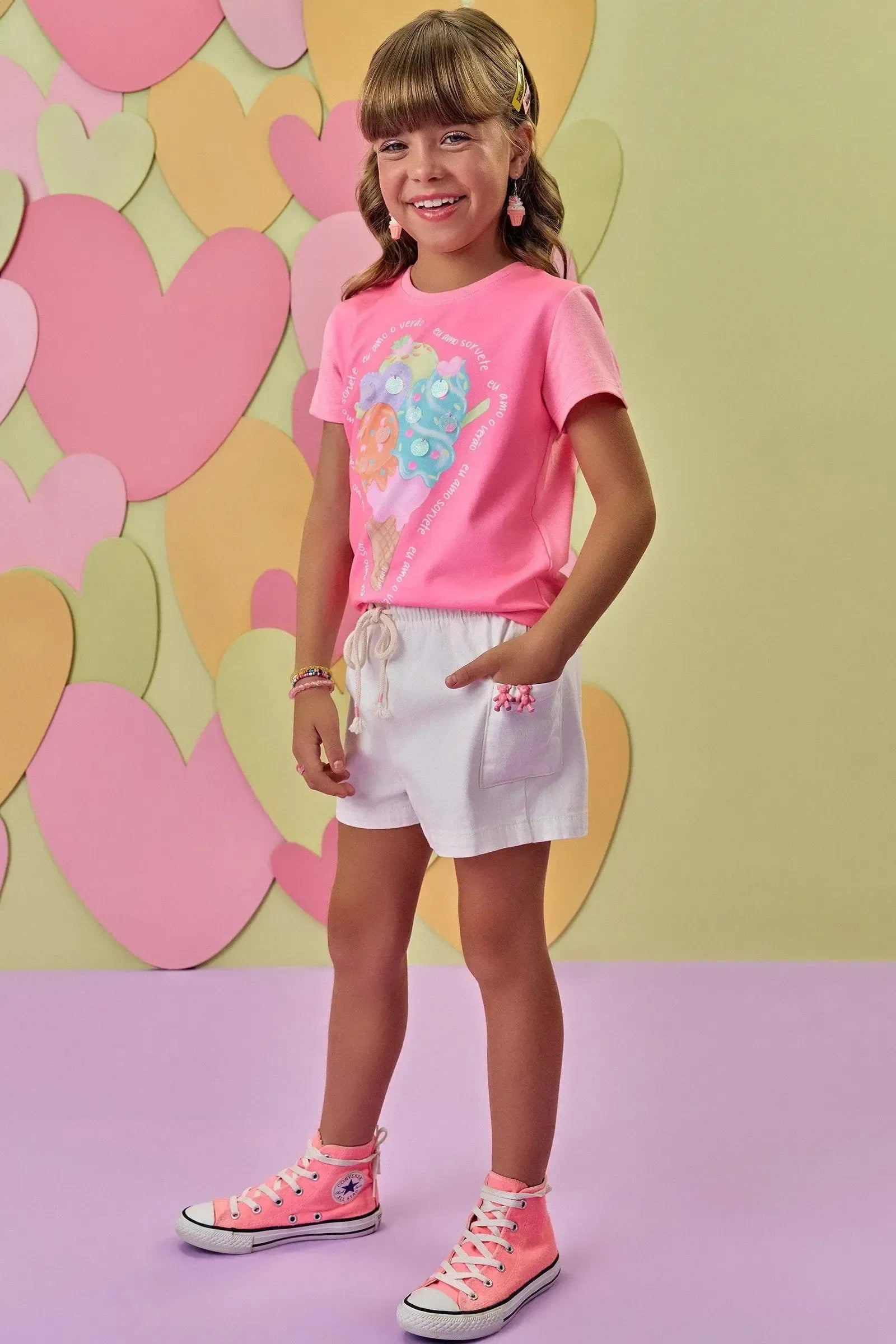 Blusa em Meia Malha 88858 Infanti Infantil Menina