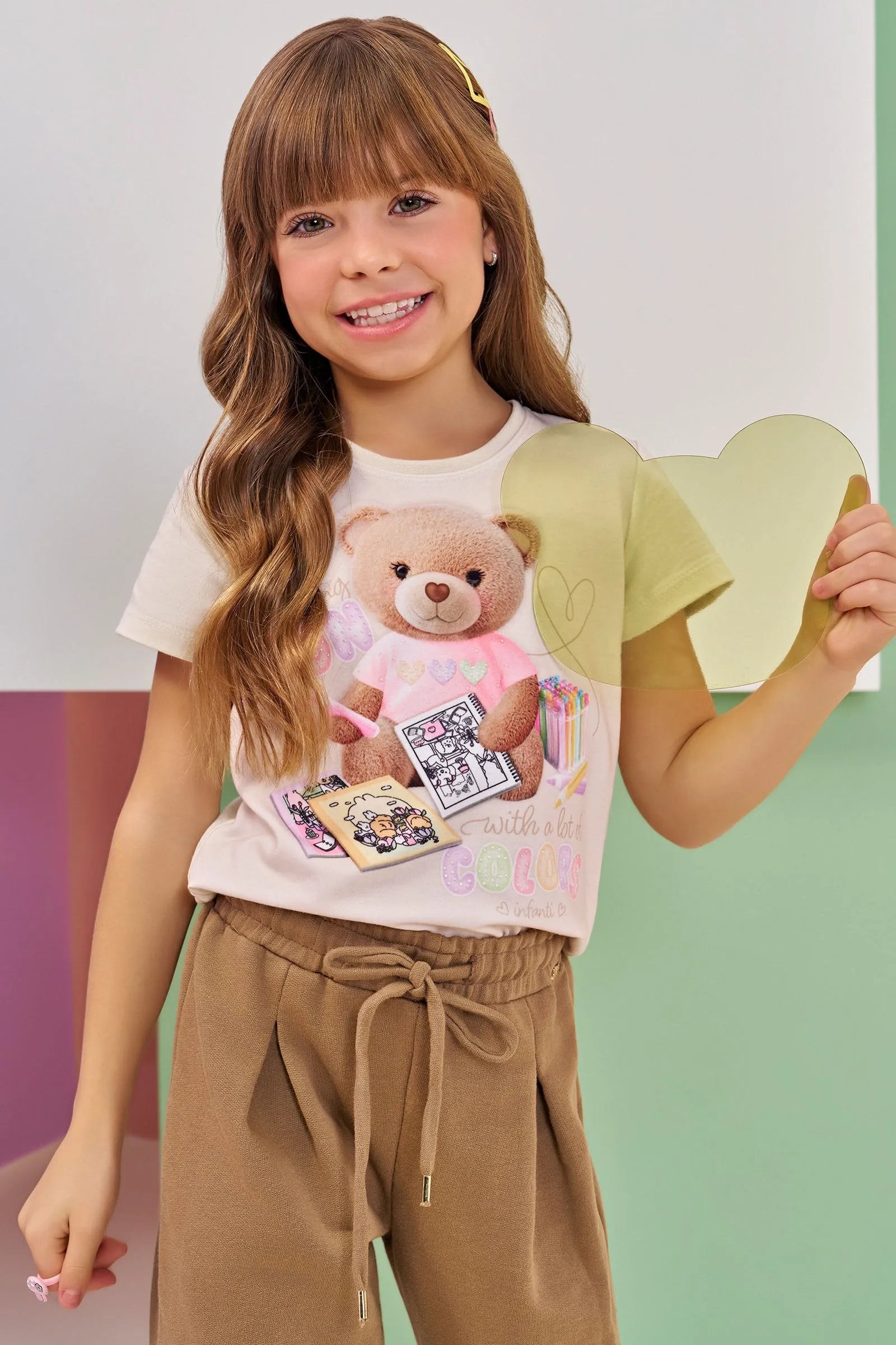 Blusa em Meia Malha 92496 Infanti Infantil Menina
