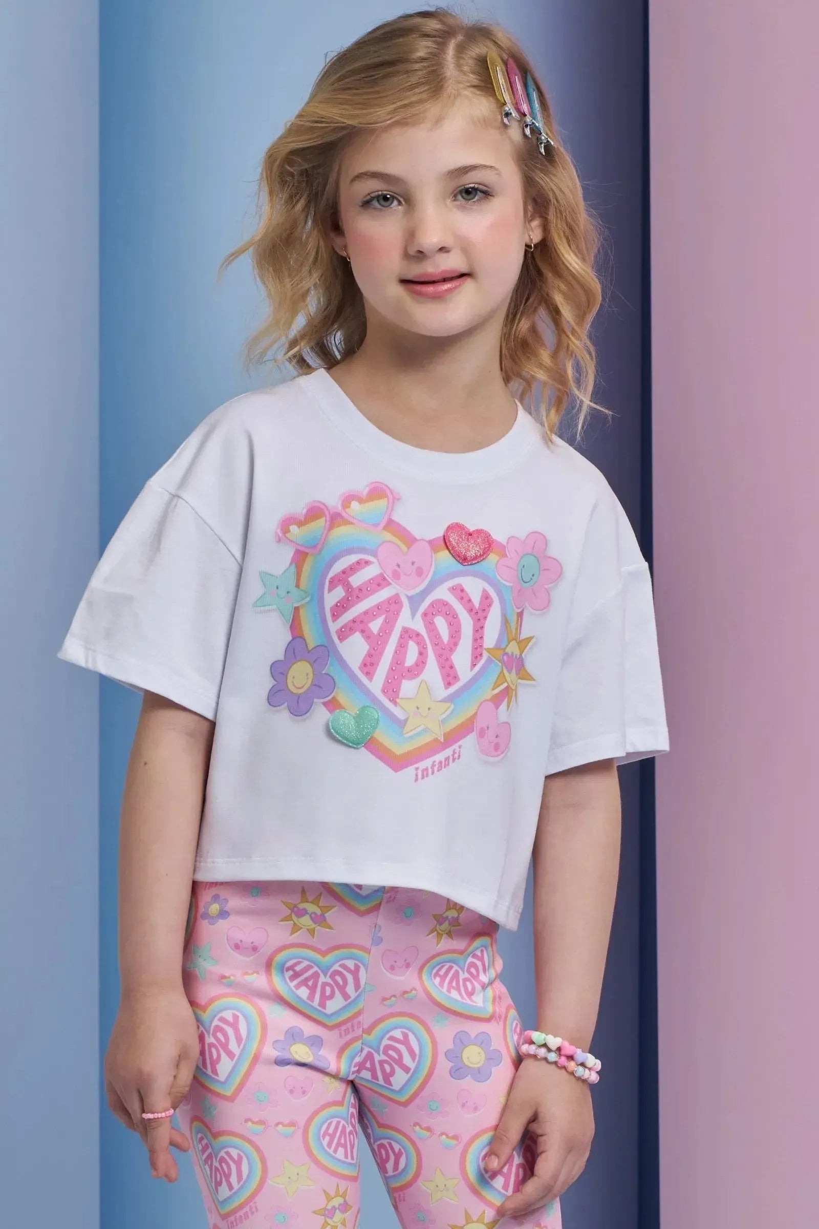 Blusa em Meia Malha 94596 Infanti Infantil Menina