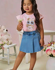 Blusa em Meia Malha 94927 Infanti Infantil Menina