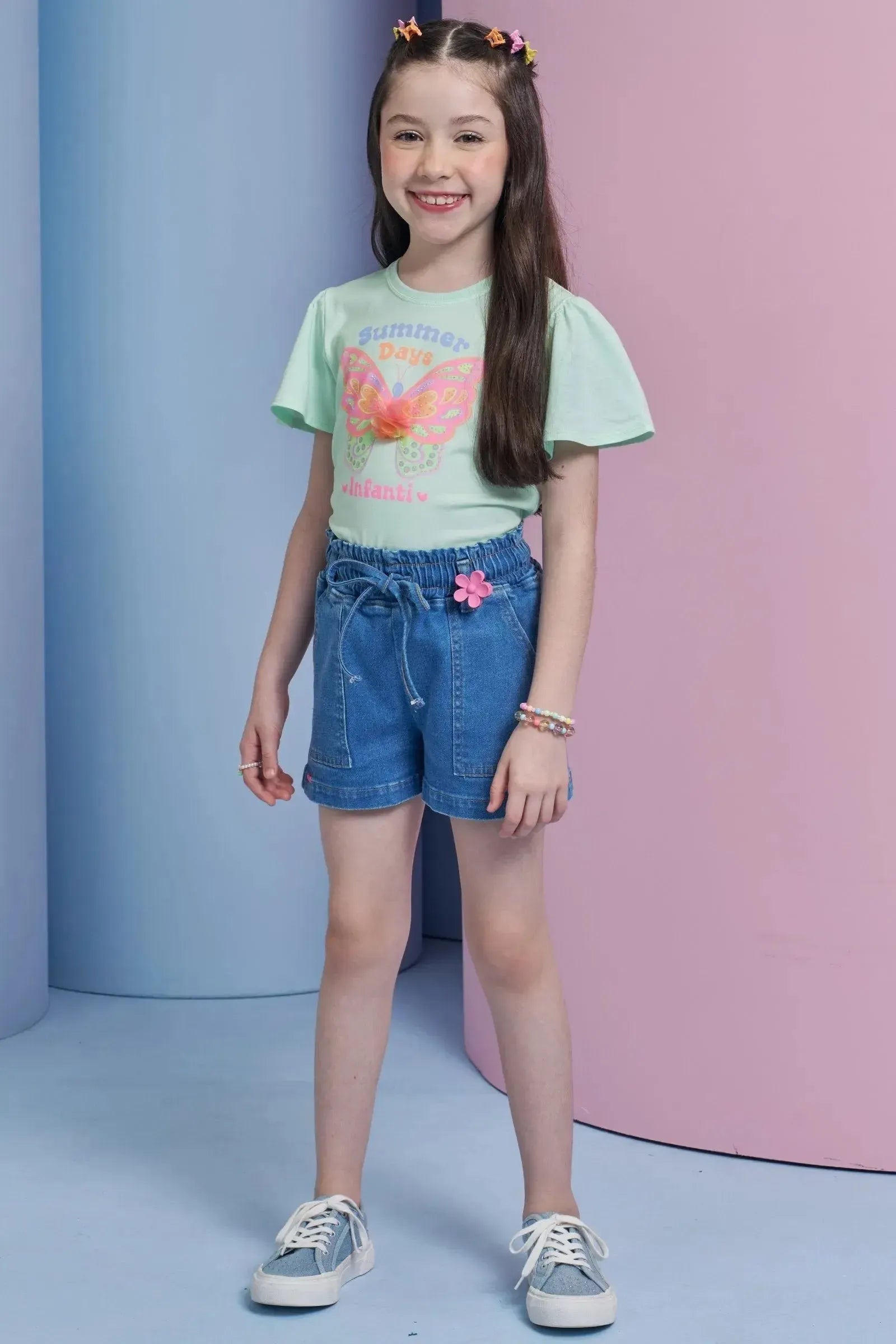 Blusa em Meia Malha 95868 Infanti Infantil Menina
