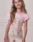 Blusa em Meia Malha 98580 Infanti Infantil Menina