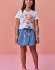 Blusa em Meia Malha 98995 Infanti Infantil Menina