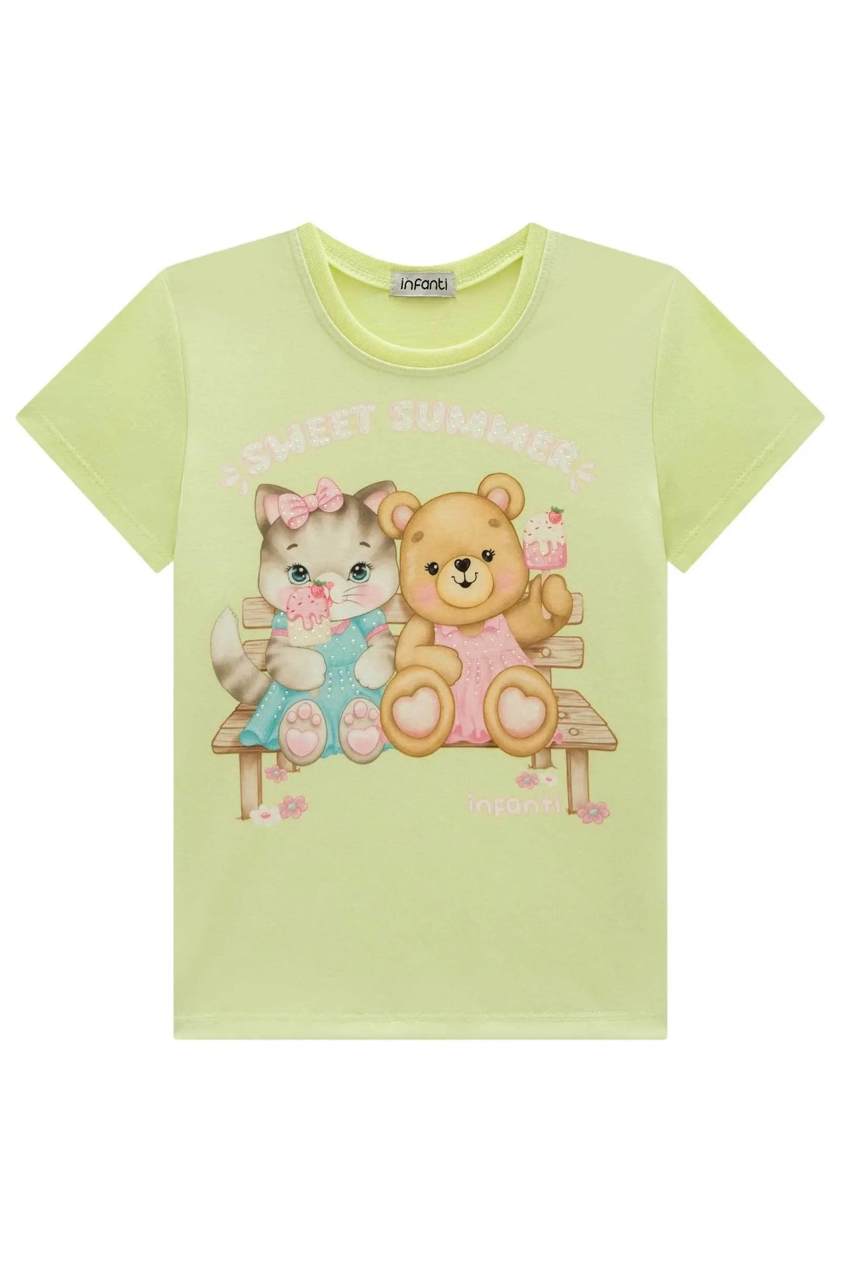Blusa em Meia Malha 99388 Infanti Infantil Menina