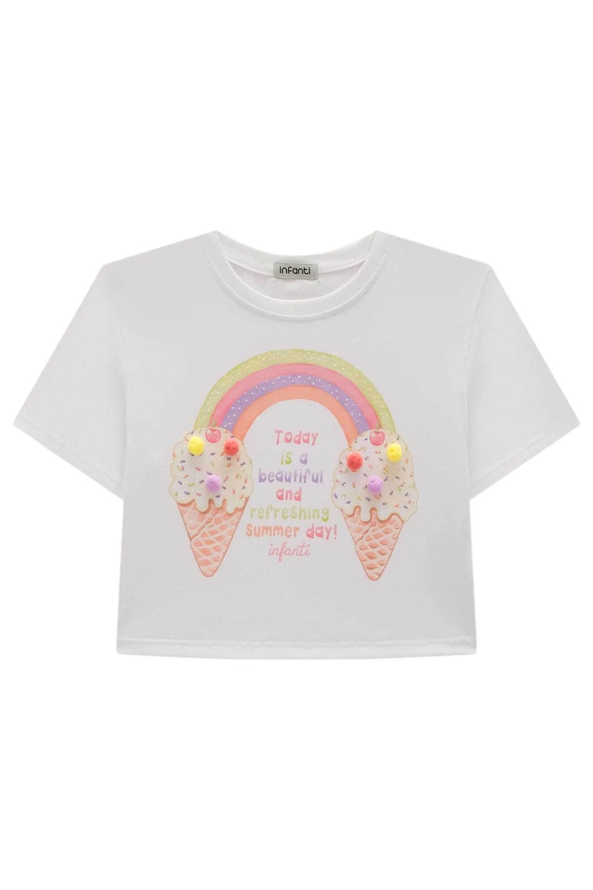Blusa em Meia Malha 99391 Infanti Infantil Menina