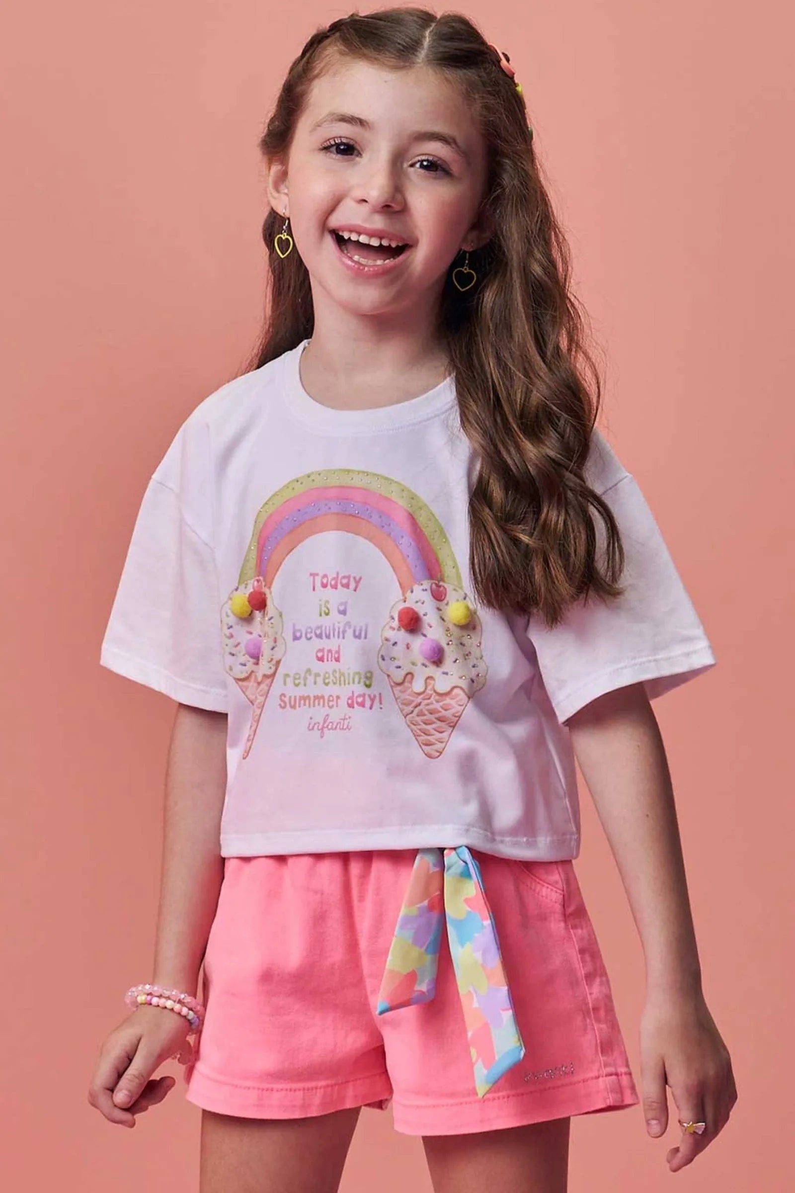 Blusa em Meia Malha 99391 Infanti Infantil Menina