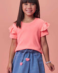 Blusa em Meia Malha 99405 Infanti Infantil Menina