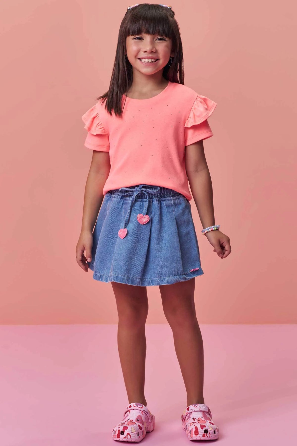 Blusa em Meia Malha 99405 Infanti Infantil Menina