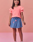 Blusa em Meia Malha 99405 Infanti Infantil Menina