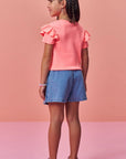 Blusa em Meia Malha 99405 Infanti Infantil Menina