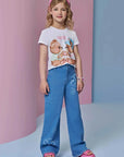 Blusa em Meia Malha. Acompanha Kits Pulseiras 93433 Infanti Infantil Menina