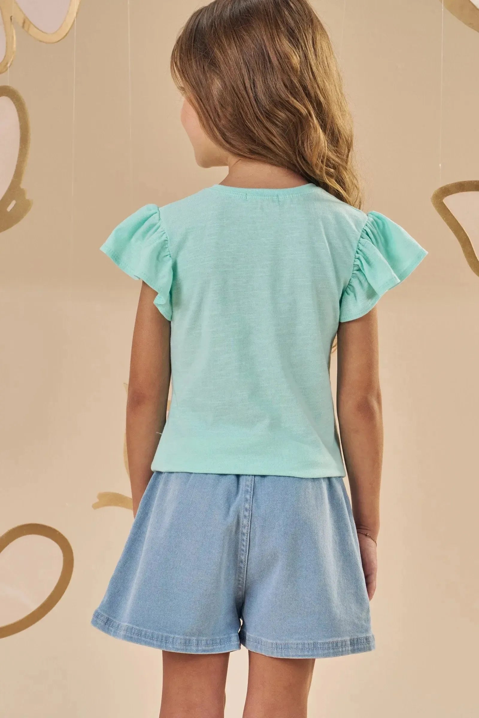 Blusa em Meia Malha Flamê 88946 Infanti Infantil Menina