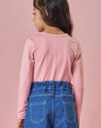 Blusa em Termoskin Peluciado 89262 Kukiê Infantil Menina