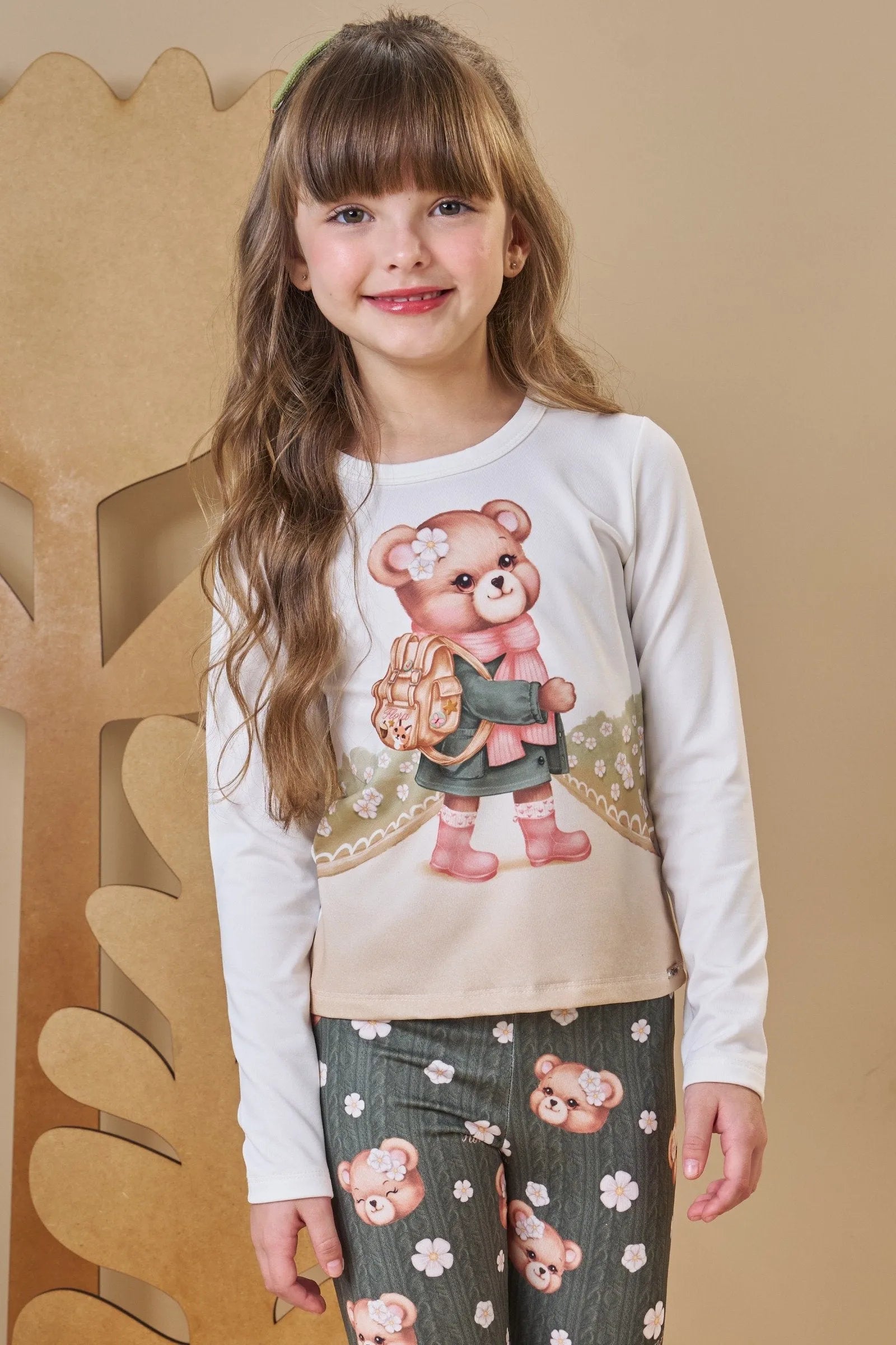 Blusa em Termoskin Peluciado 89413 Infanti Infantil Menina