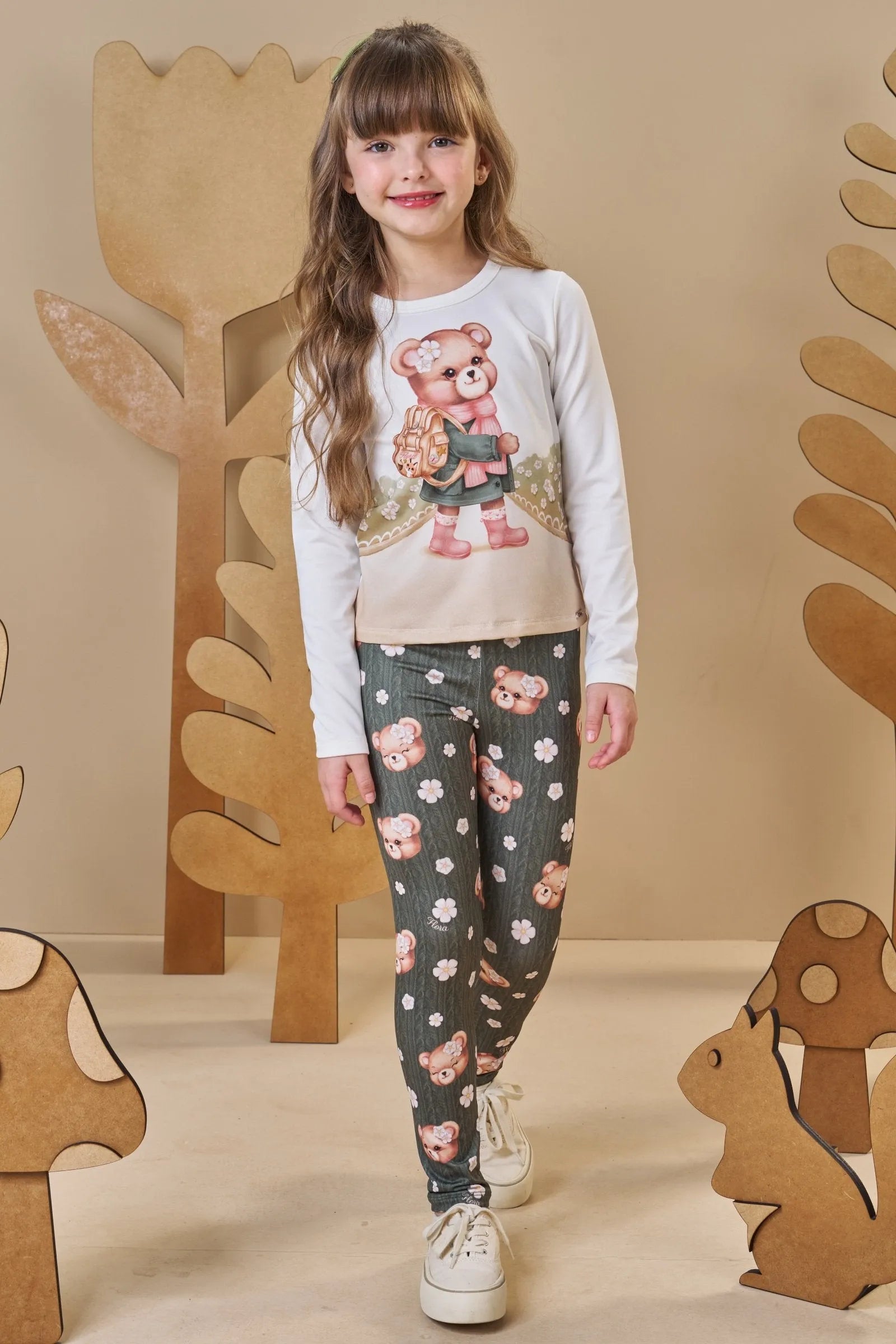 Blusa em Termoskin Peluciado 89413 Infanti Infantil Menina