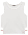 Blusa Regata Cropped em Ribana Fancy 82837 Infanti Infantil Menina