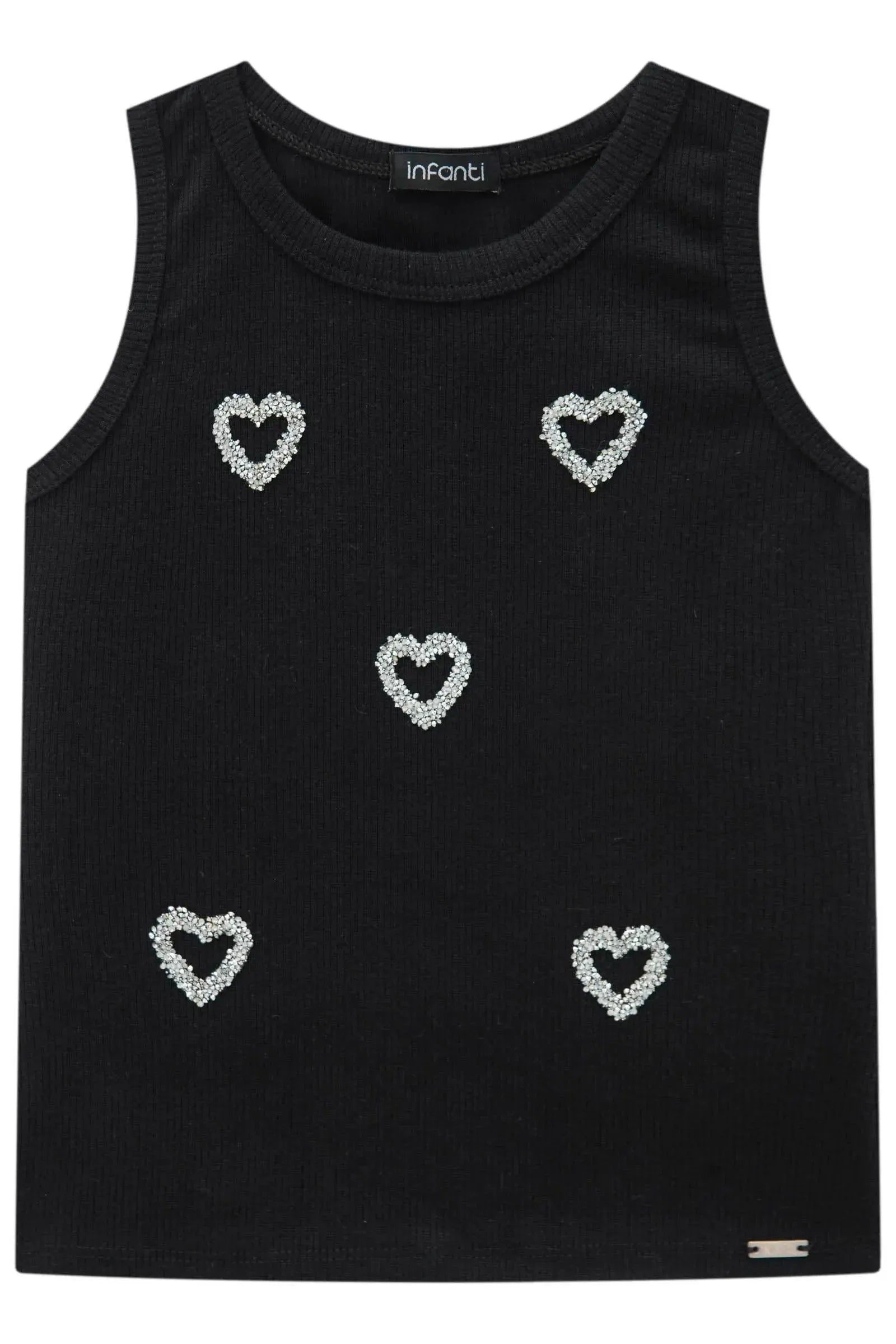 Blusa Regata em Canelado Liz 88757 Infanti Infantil Menina