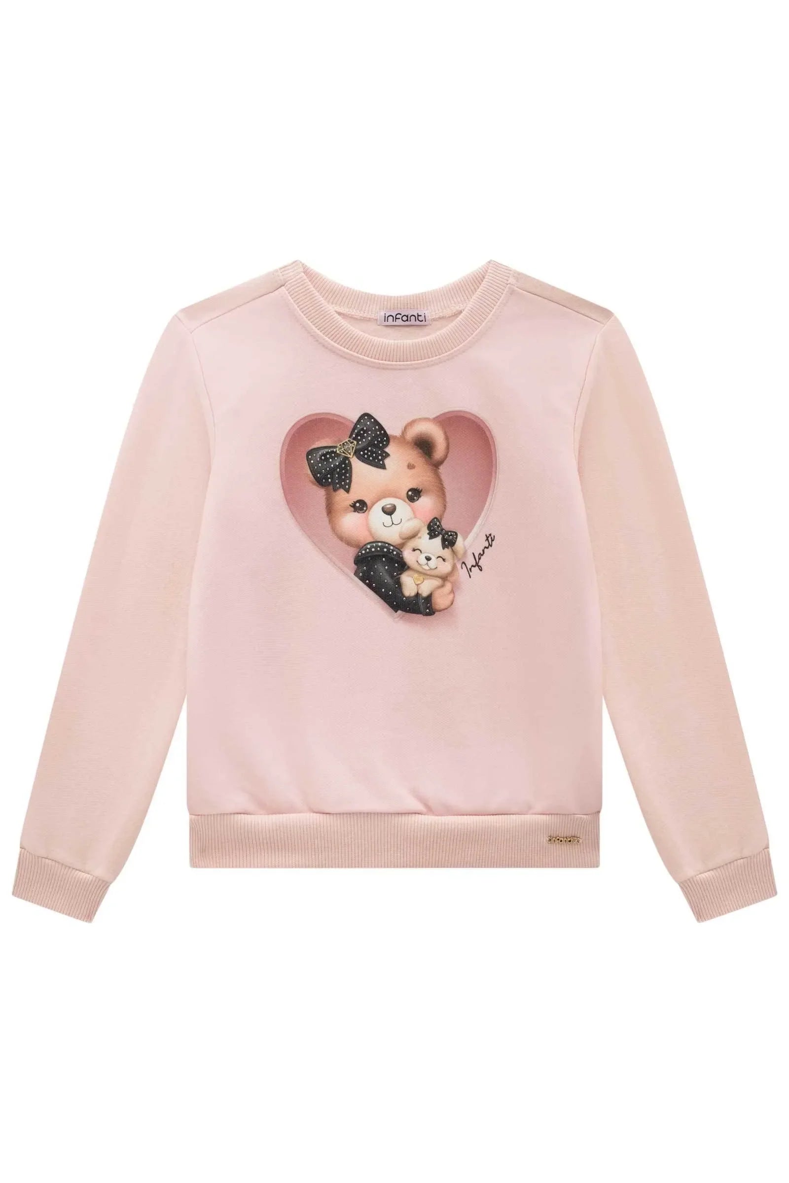 Blusão em Moletom com Pelúcia 89740 Infanti Infantil Menina