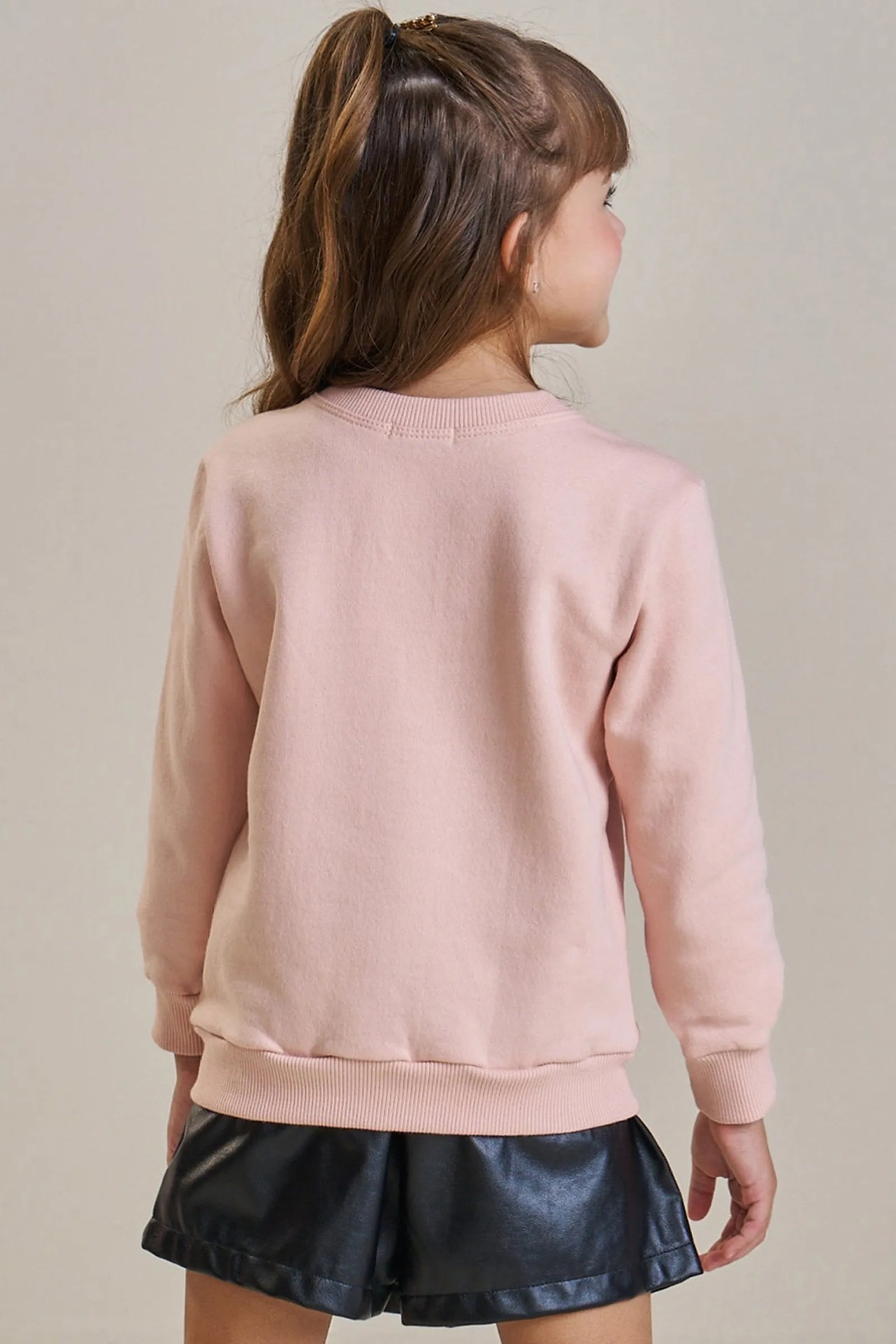 Blusão em Moletom com Pelúcia 89740 Infanti Infantil Menina