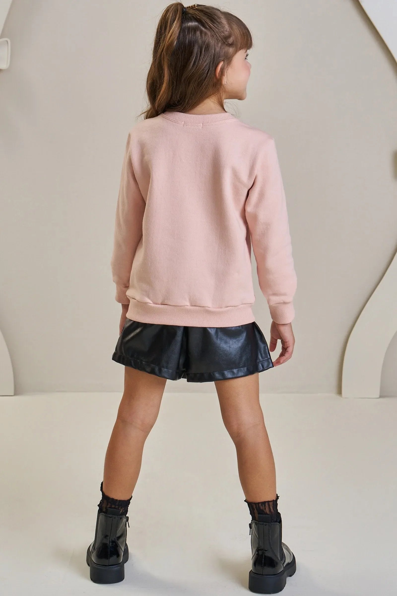 Blusão em Moletom com Pelúcia 89740 Infanti Infantil Menina