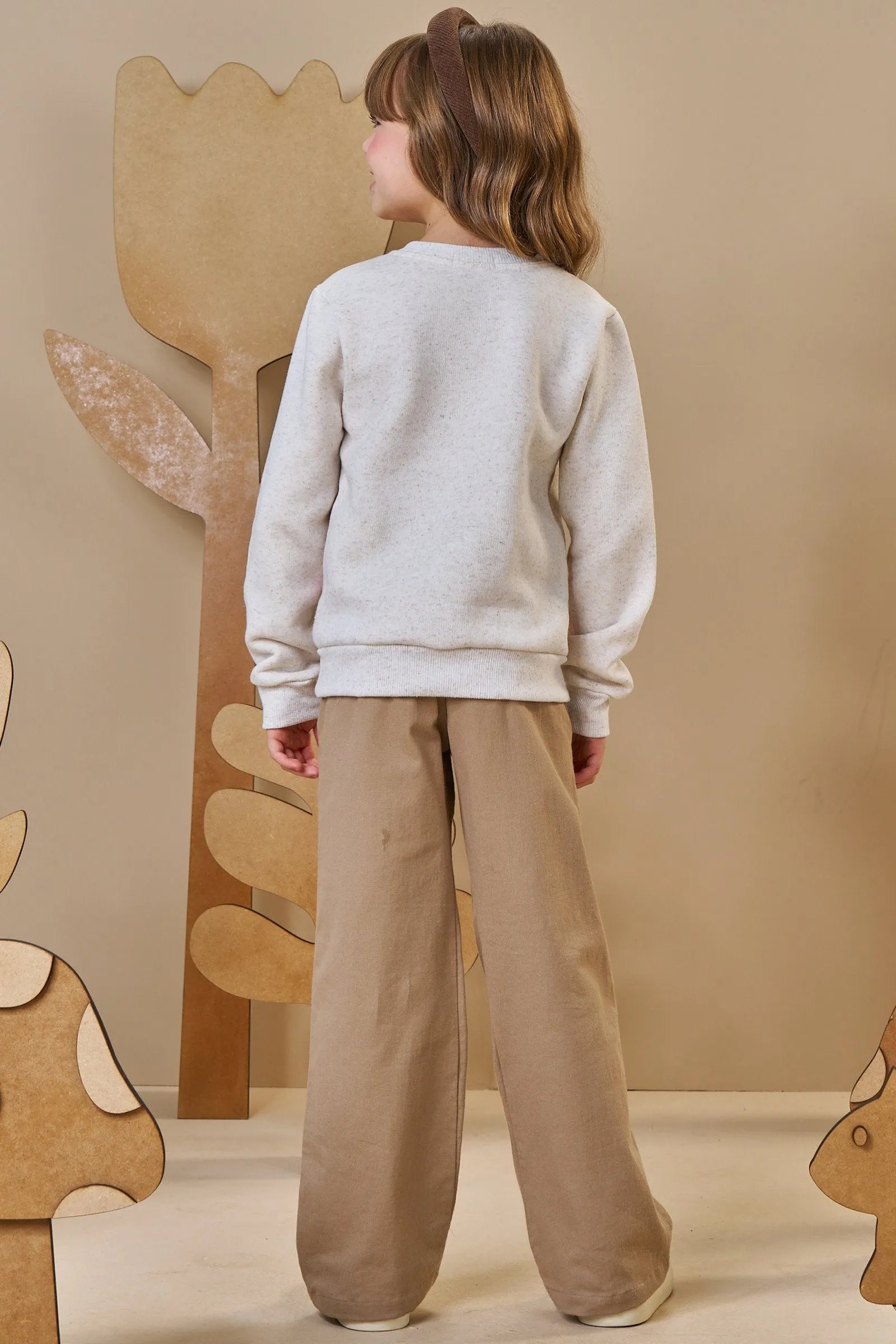 Blusão em Moletom Linho 3 Cabos com Pelúcia 89418 Infanti Infantil Menina