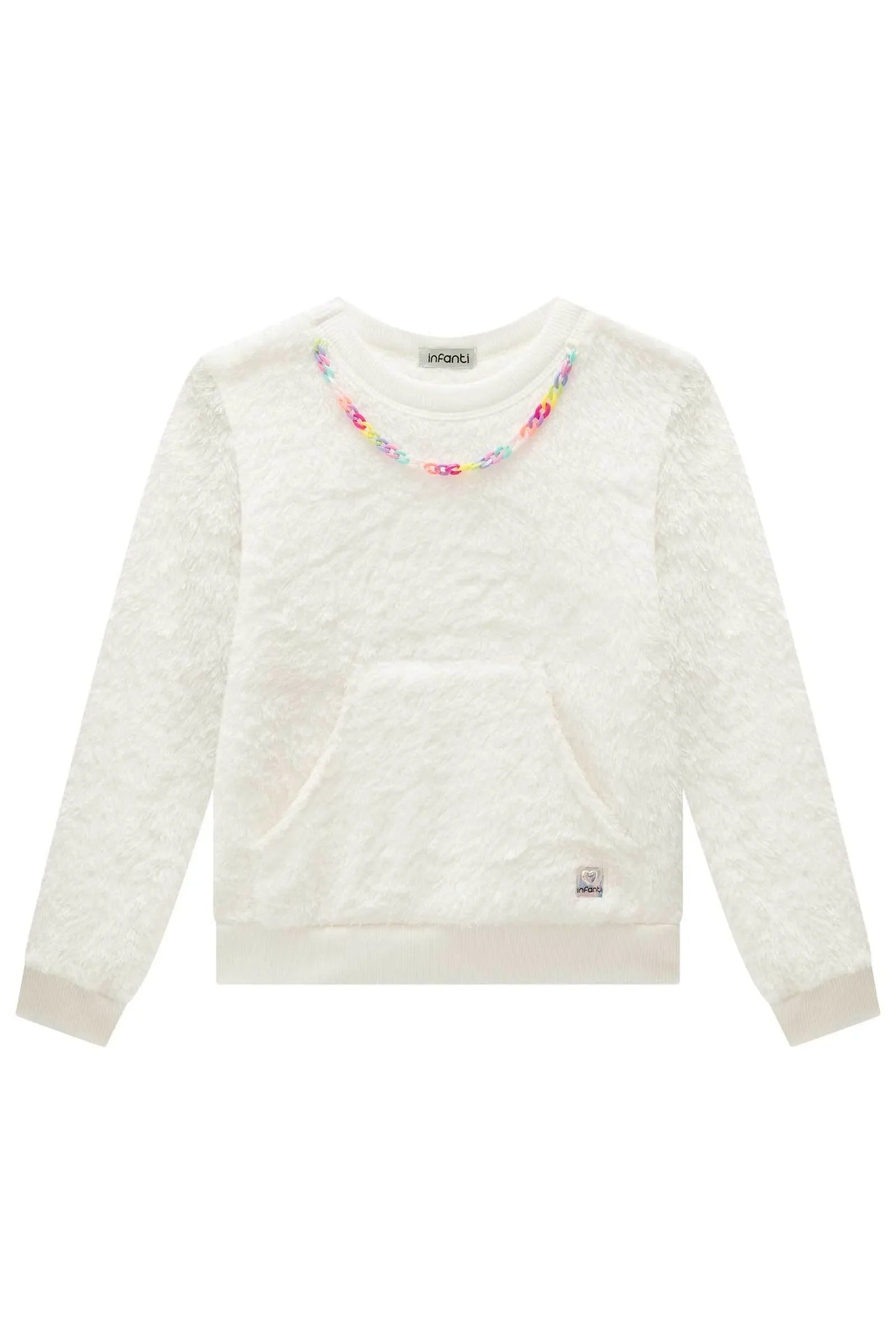 Blusão em Pelo Carneirinho 91818 Infanti Infantil Menina