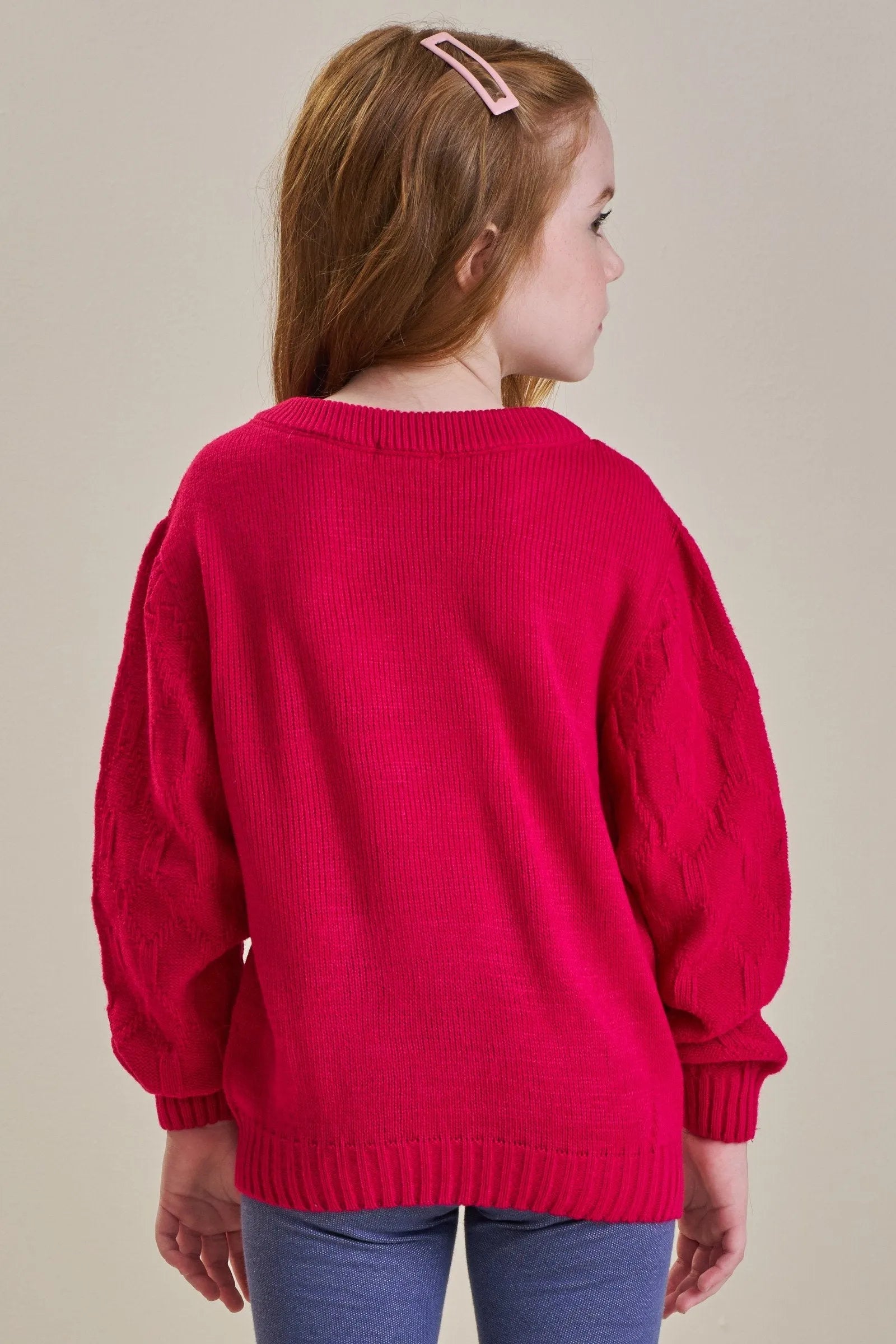 Blusão em Tricot 100% Acrílico 89497 Infanti Infantil Menina