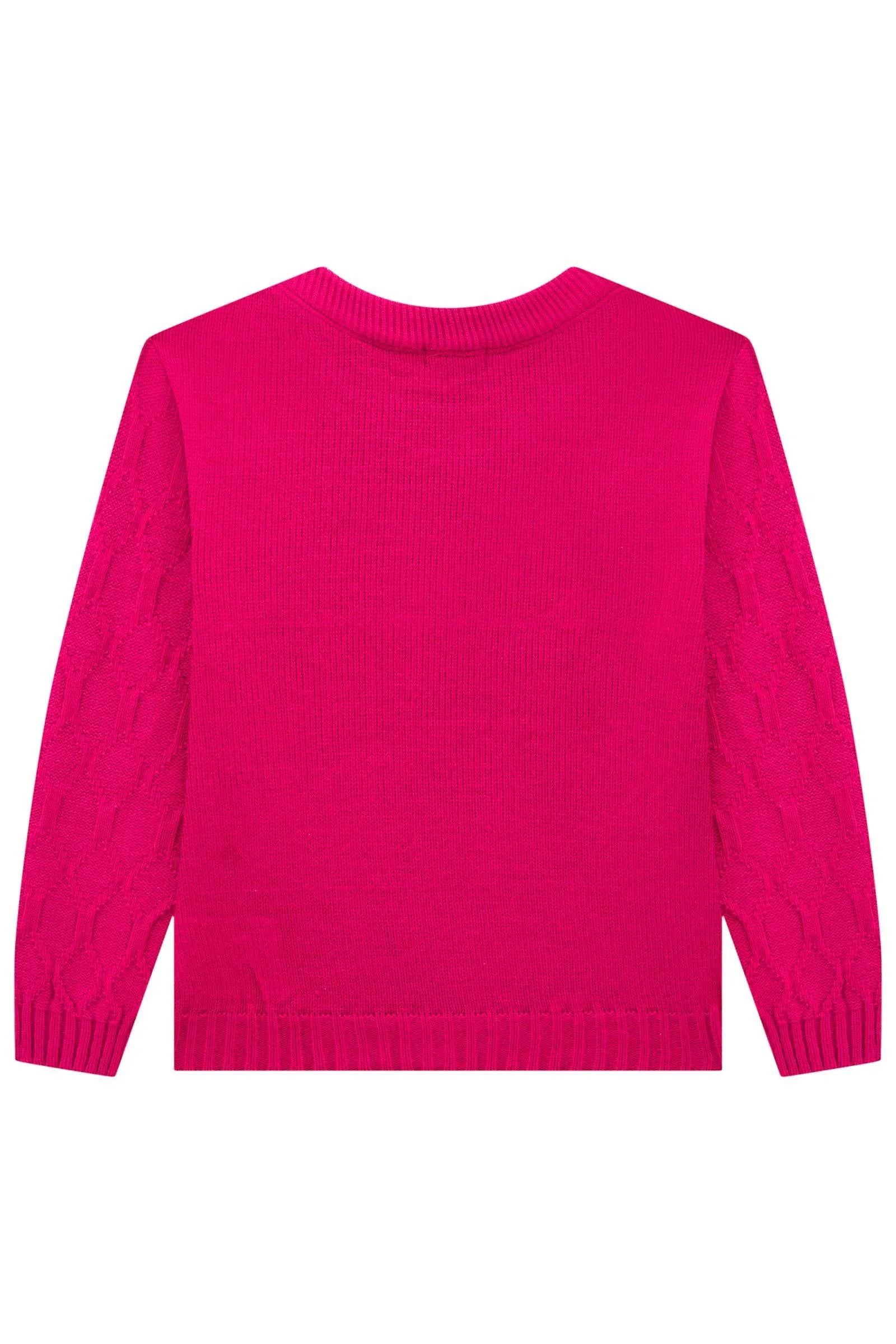 Blusão em Tricot 100% Acrílico 89497 Infanti Infantil Menina